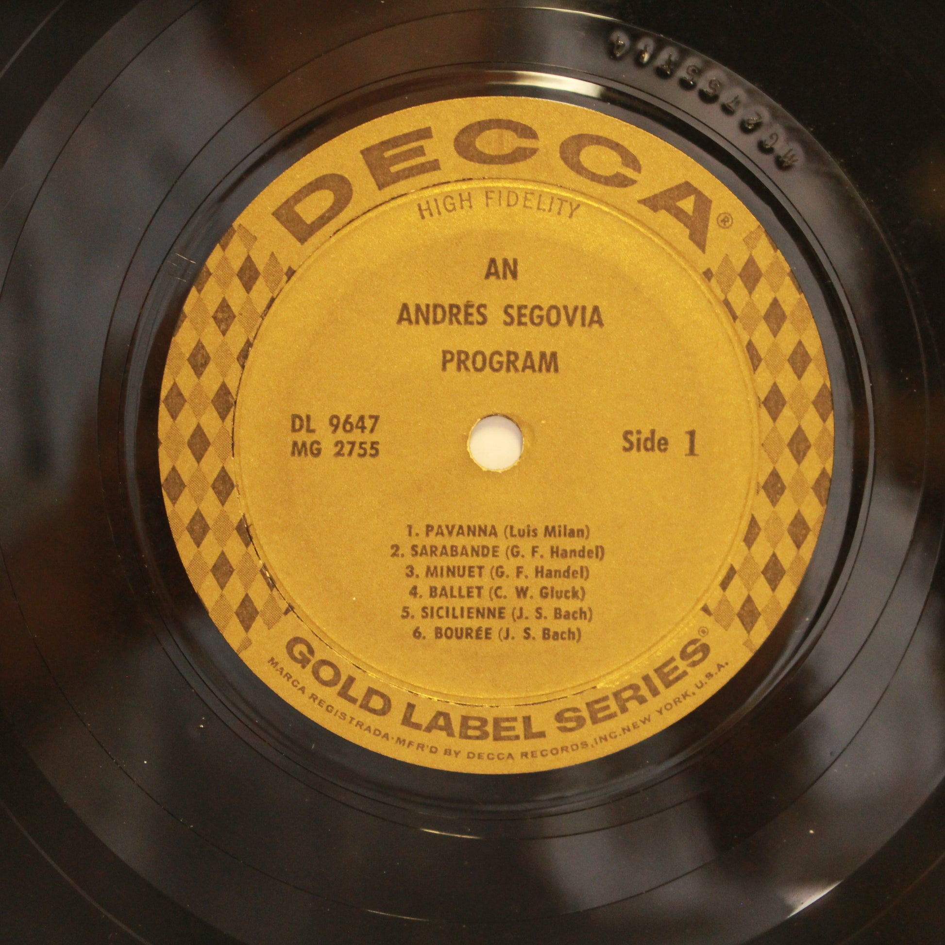 Andrés Segovia : Guitar Solos (LP)