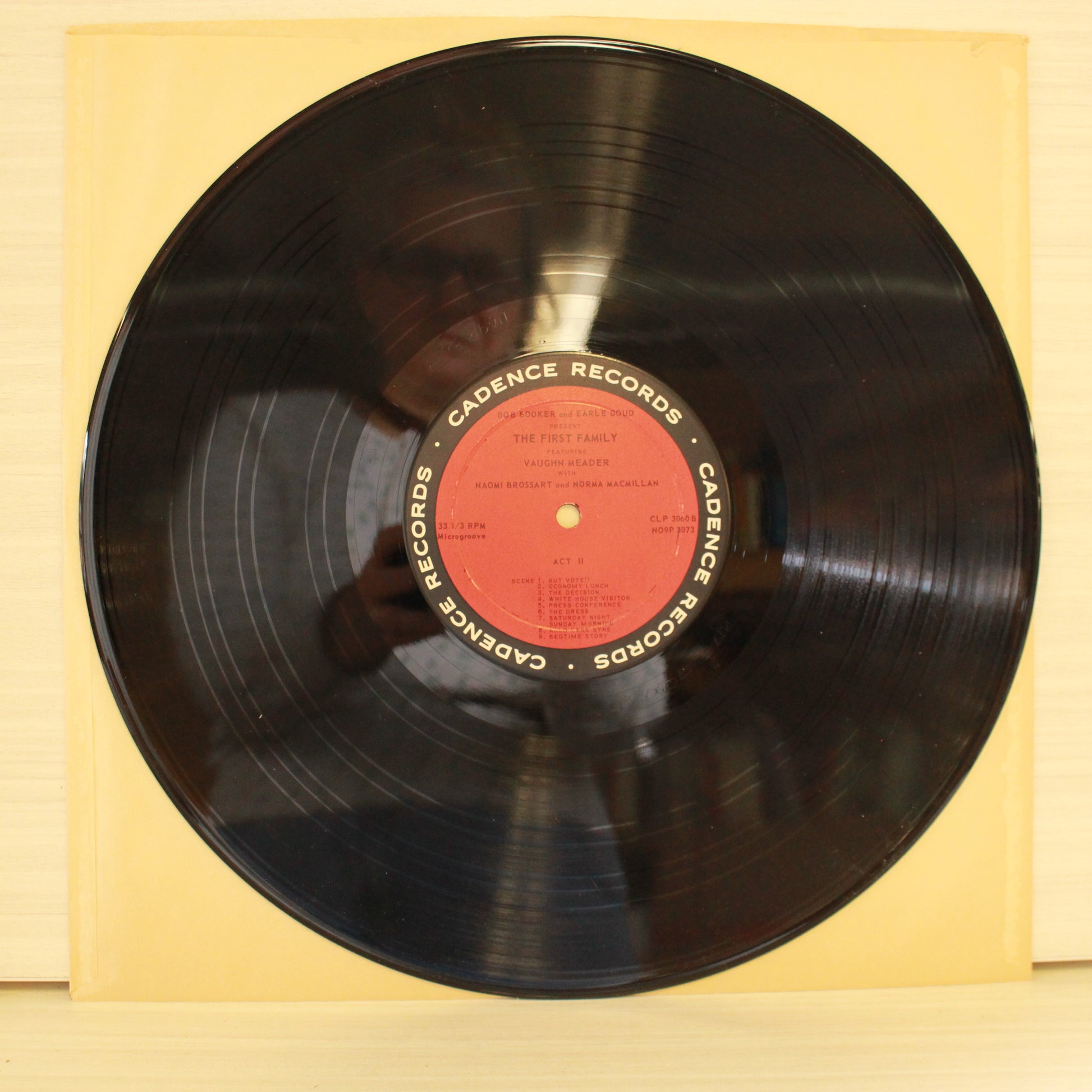 Bob Booker And Earle Doud Featuring Vaughn Meader With Earle Doud - Naomi Brossart - Bob Booker - Norma Macmillan : The First Family (LP,Album,Mono)