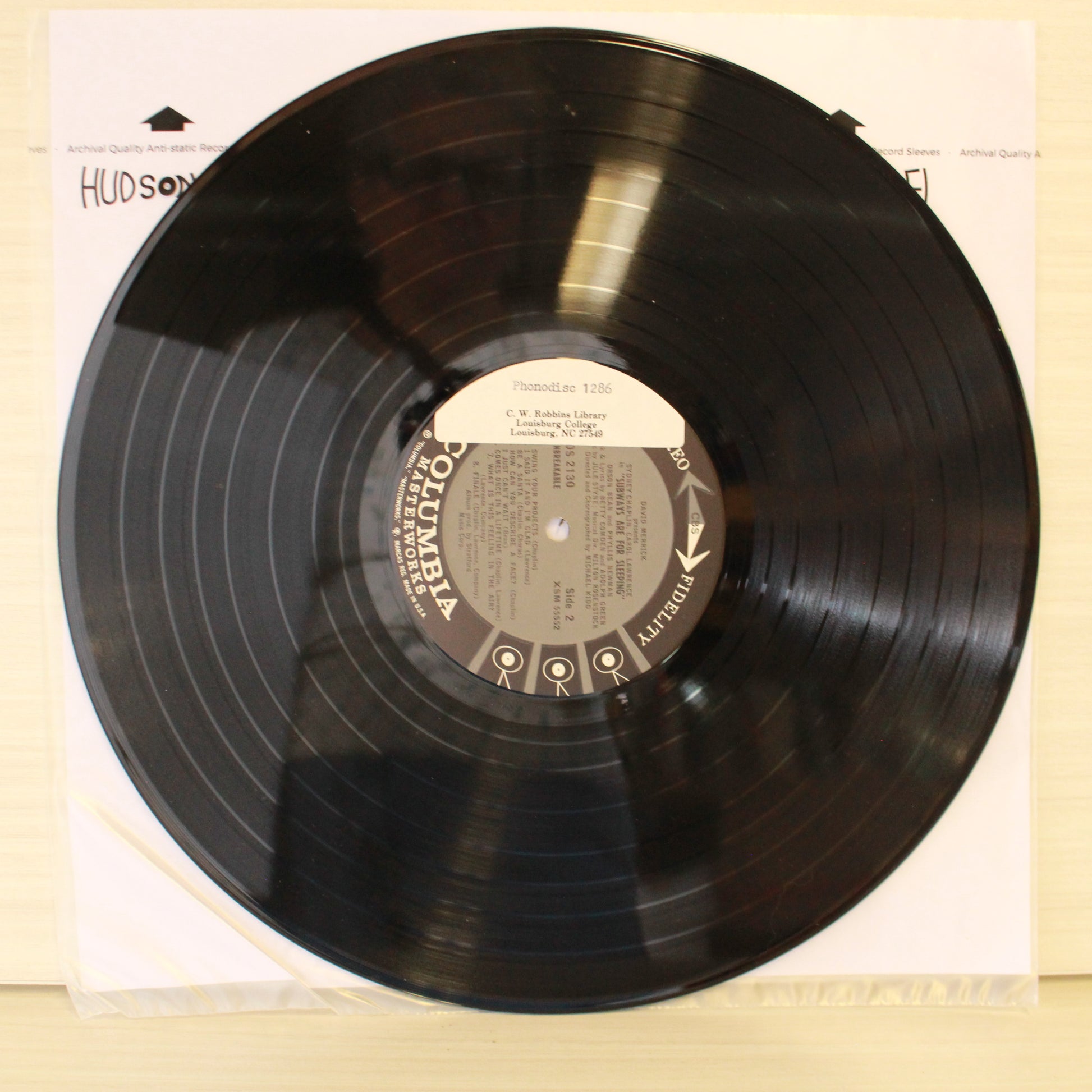 Jule Styne , Lyrics By Betty Comden And  Adolph Green / Featuring Sydney Chaplin, Carol Lawrence, Orson Bean , Presented By David Merrick (2) : Subways Are For Sleeping (Original Broadway Cast Recording) (LP,Album,Stereo)