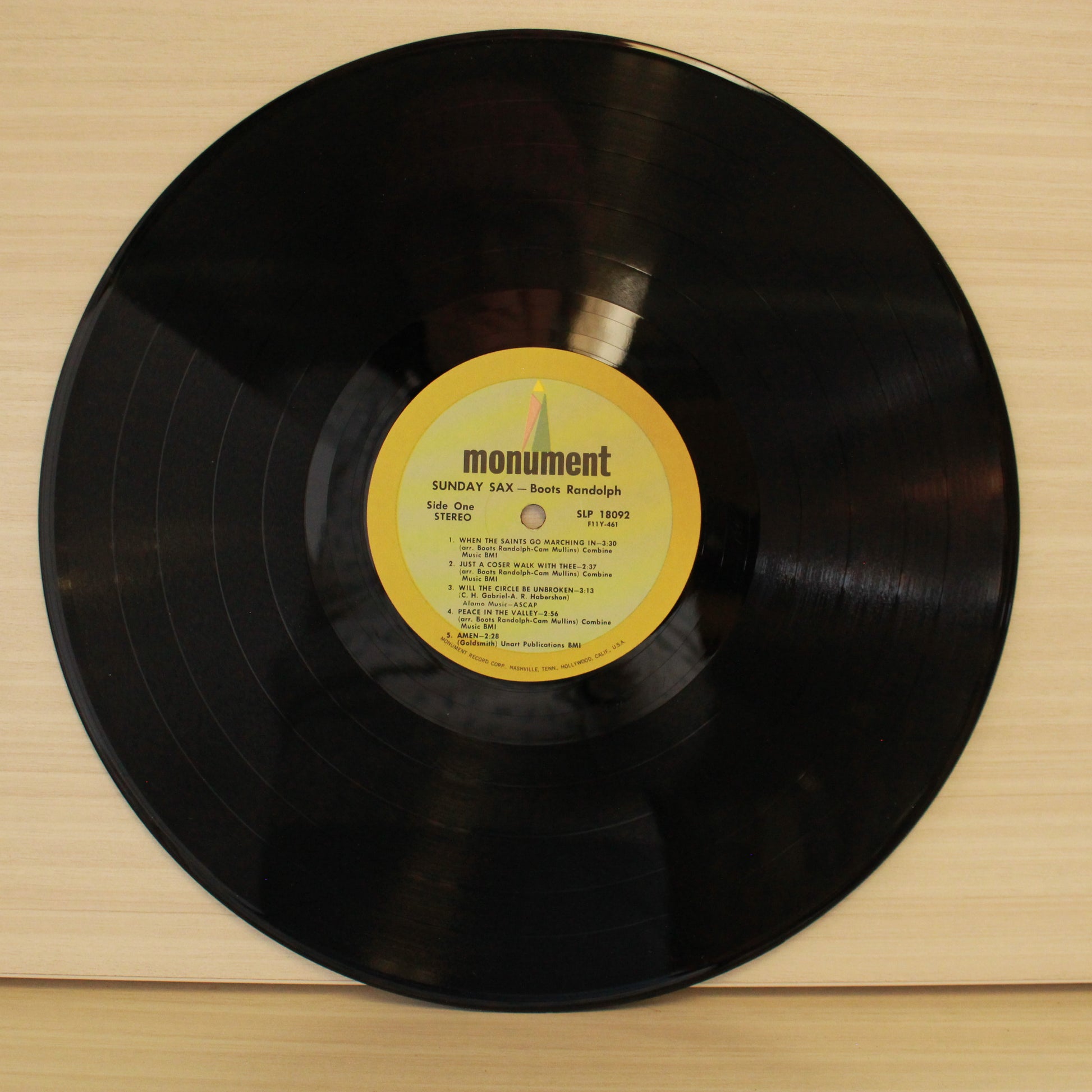 Boots Randolph : Sunday Sax (LP,Album,Stereo)