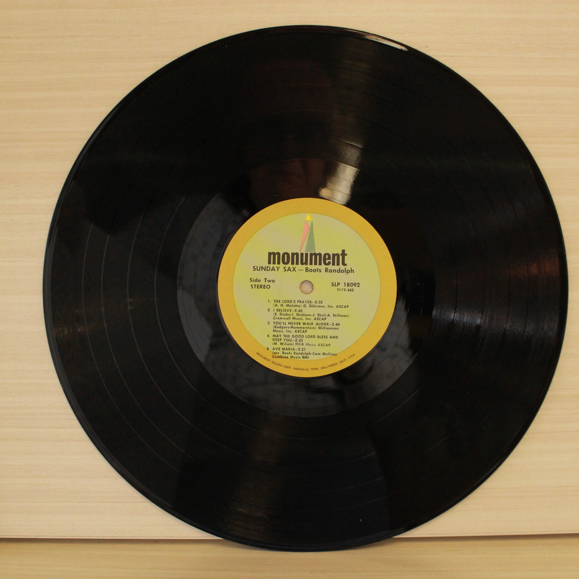 Boots Randolph : Sunday Sax (LP,Album,Stereo)