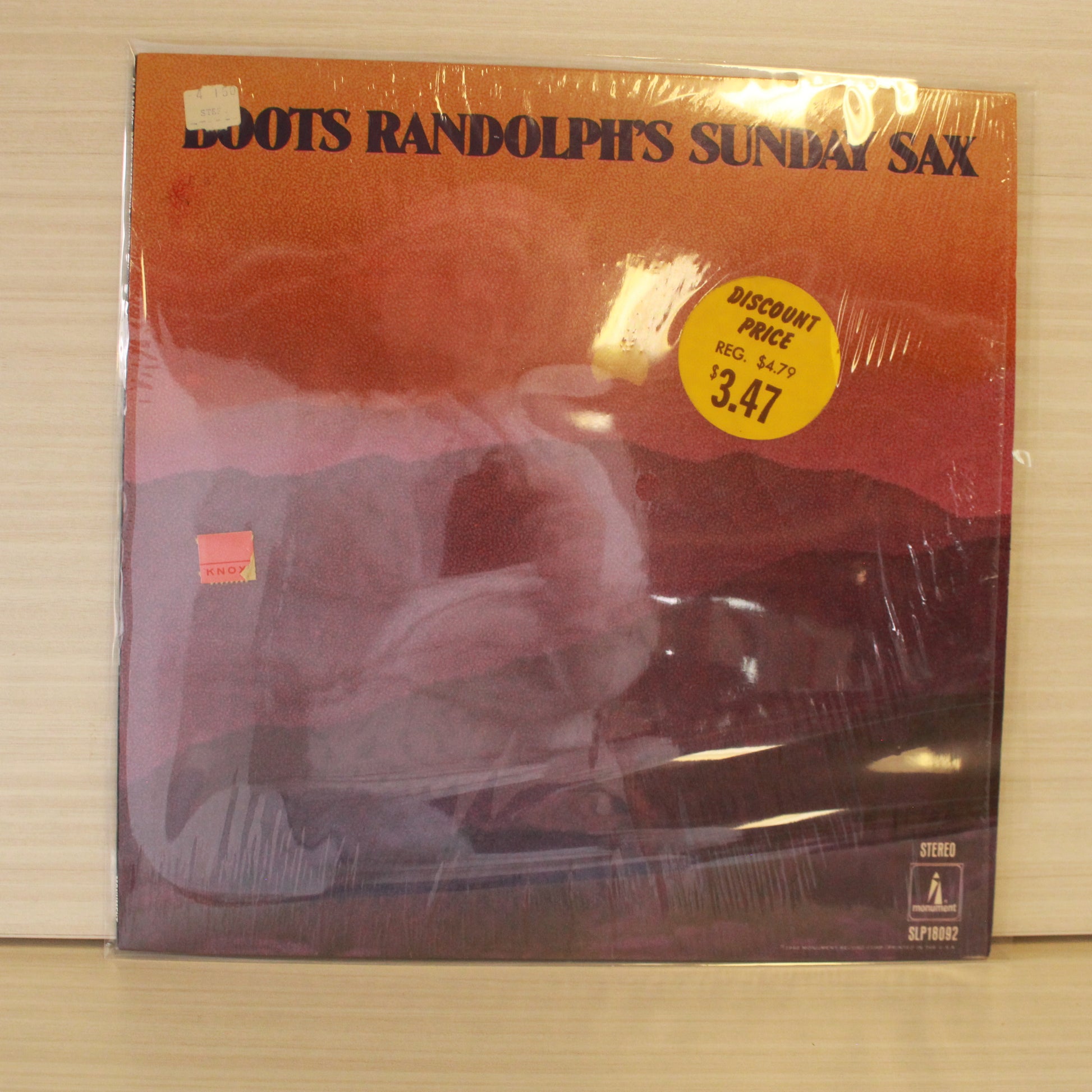 Boots Randolph : Sunday Sax (LP,Album,Stereo)