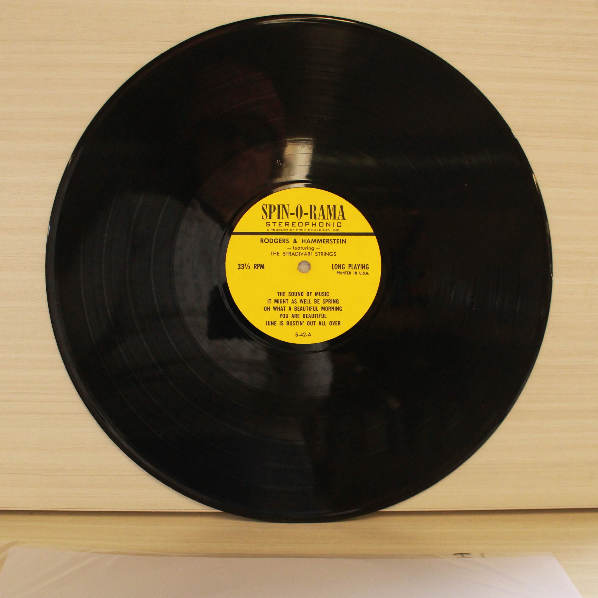 Stradivari Strings : Ping Pong Percussion:  Rodgers & Hammerstein (LP,Stereo)
