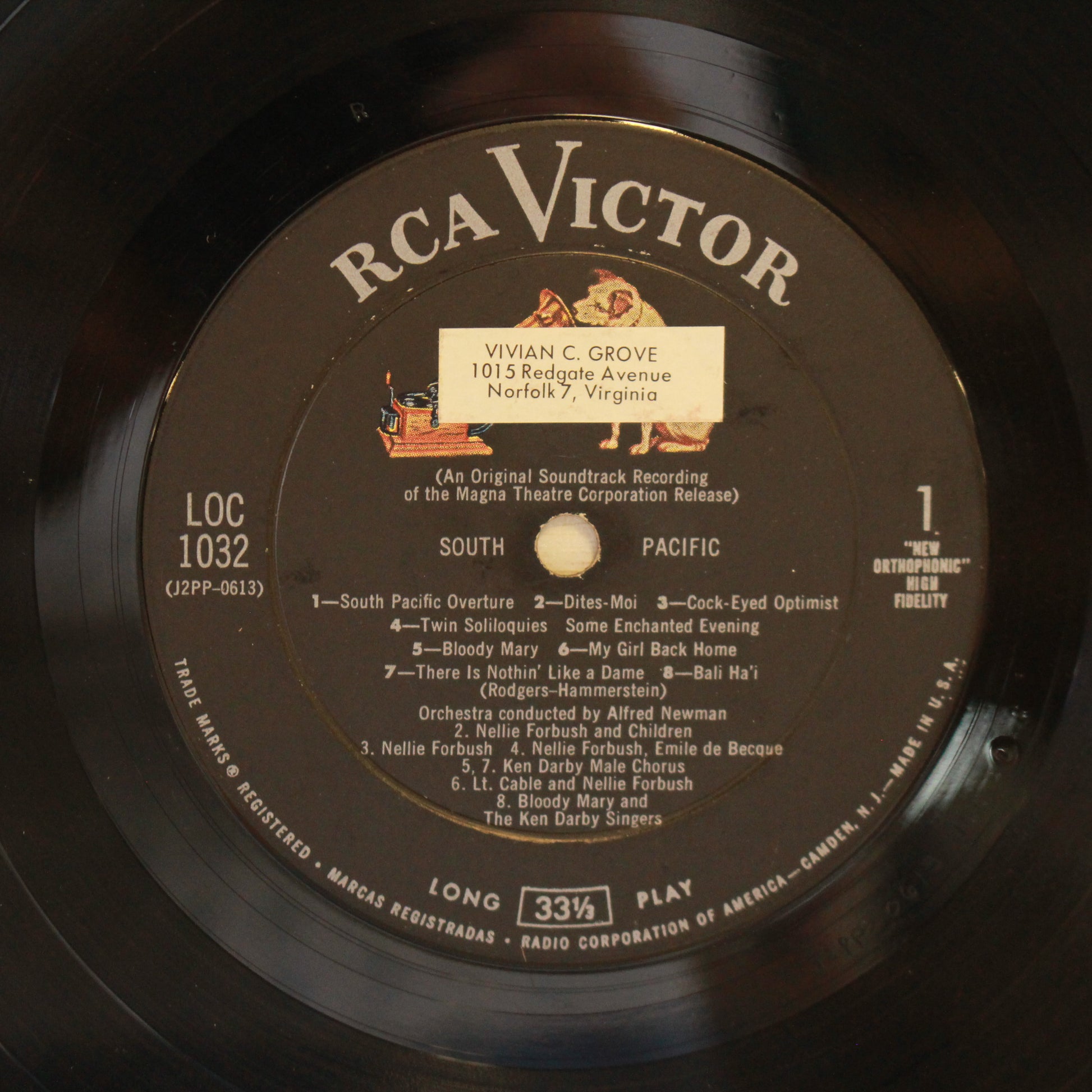 Rodgers & Hammerstein : South Pacific (LP,Album,Mono)