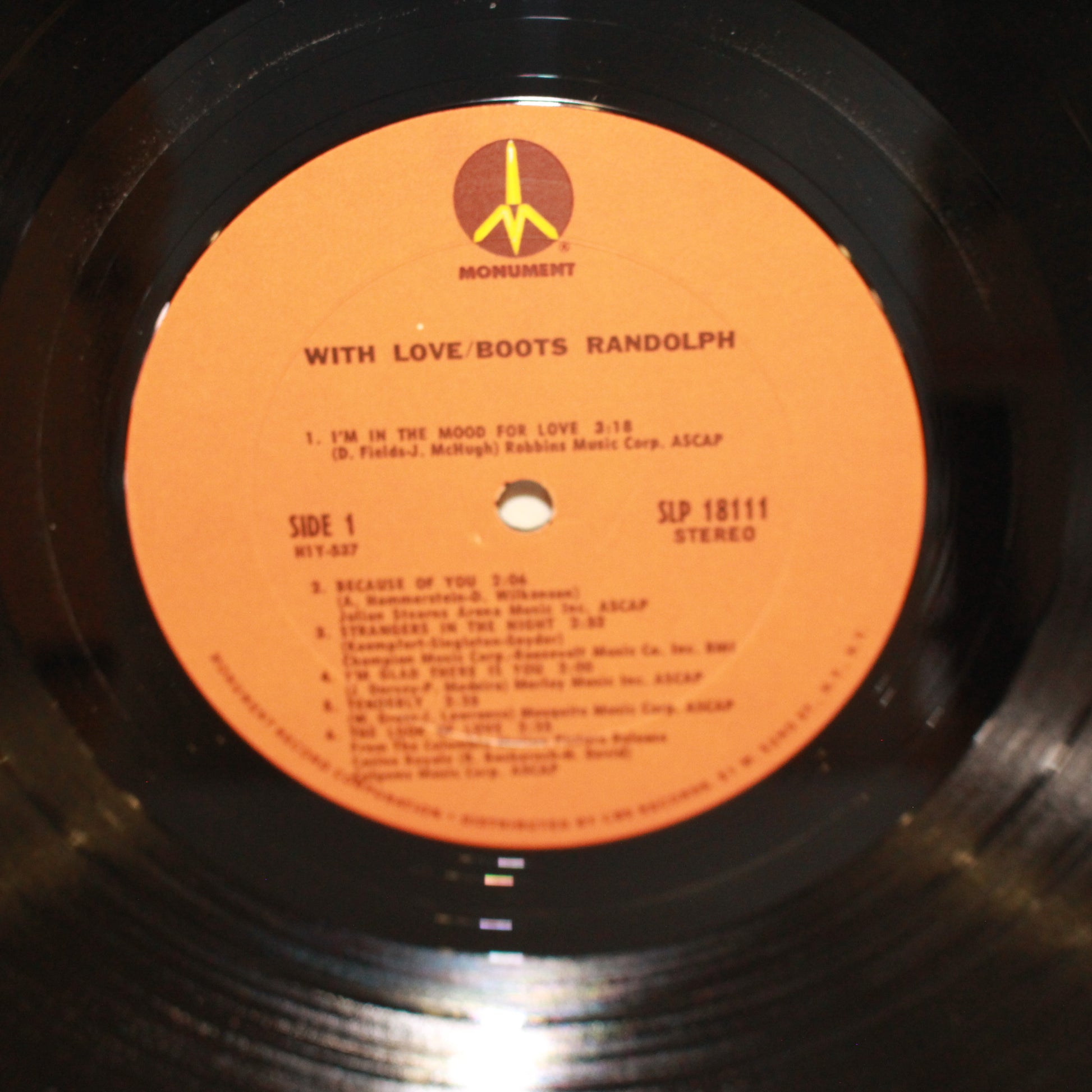 Boots Randolph : ...With Love (LP,Album)