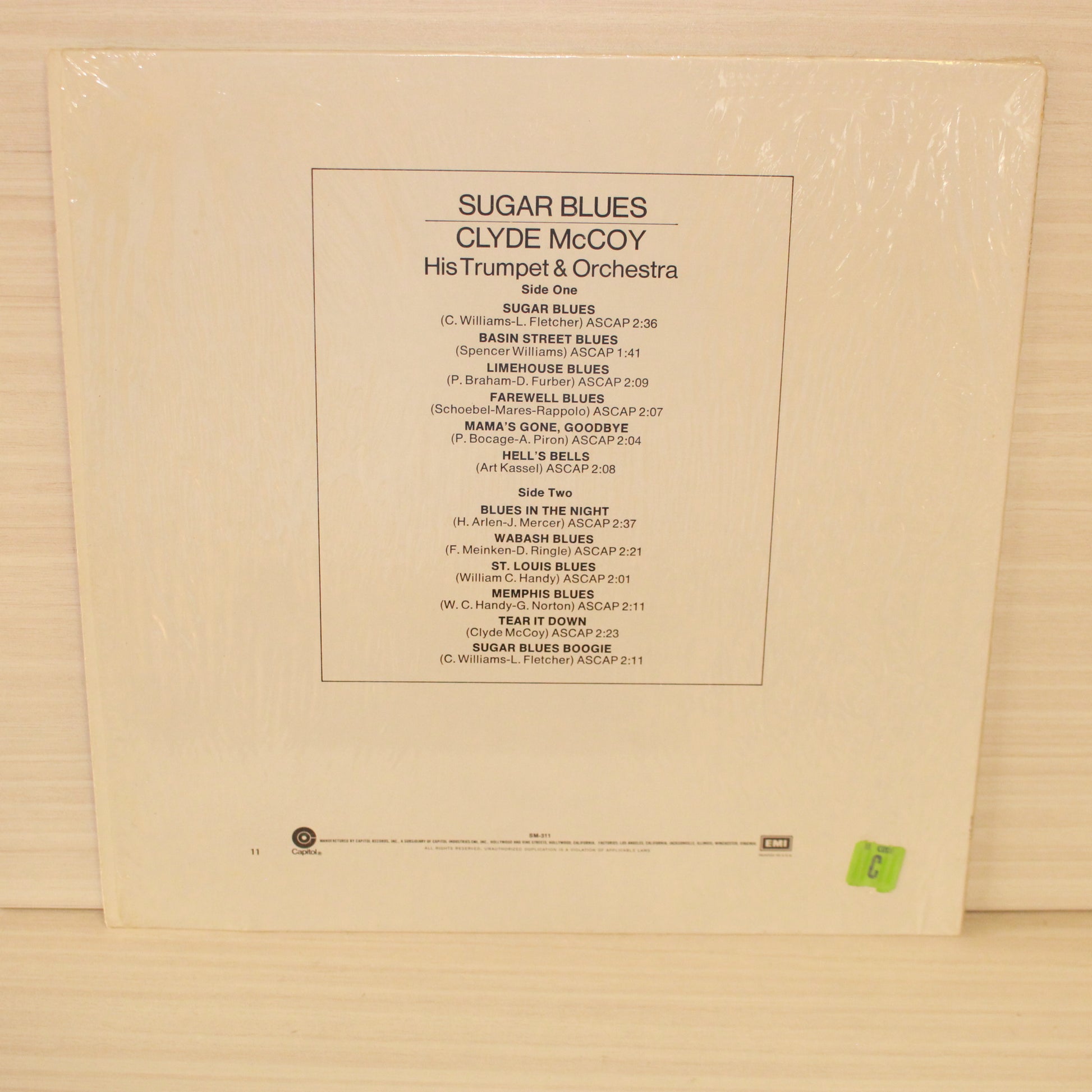 Clyde McCoy And His Orchestra : Sugar Blues (LP,Album,Reissue,Remastered,Mono)