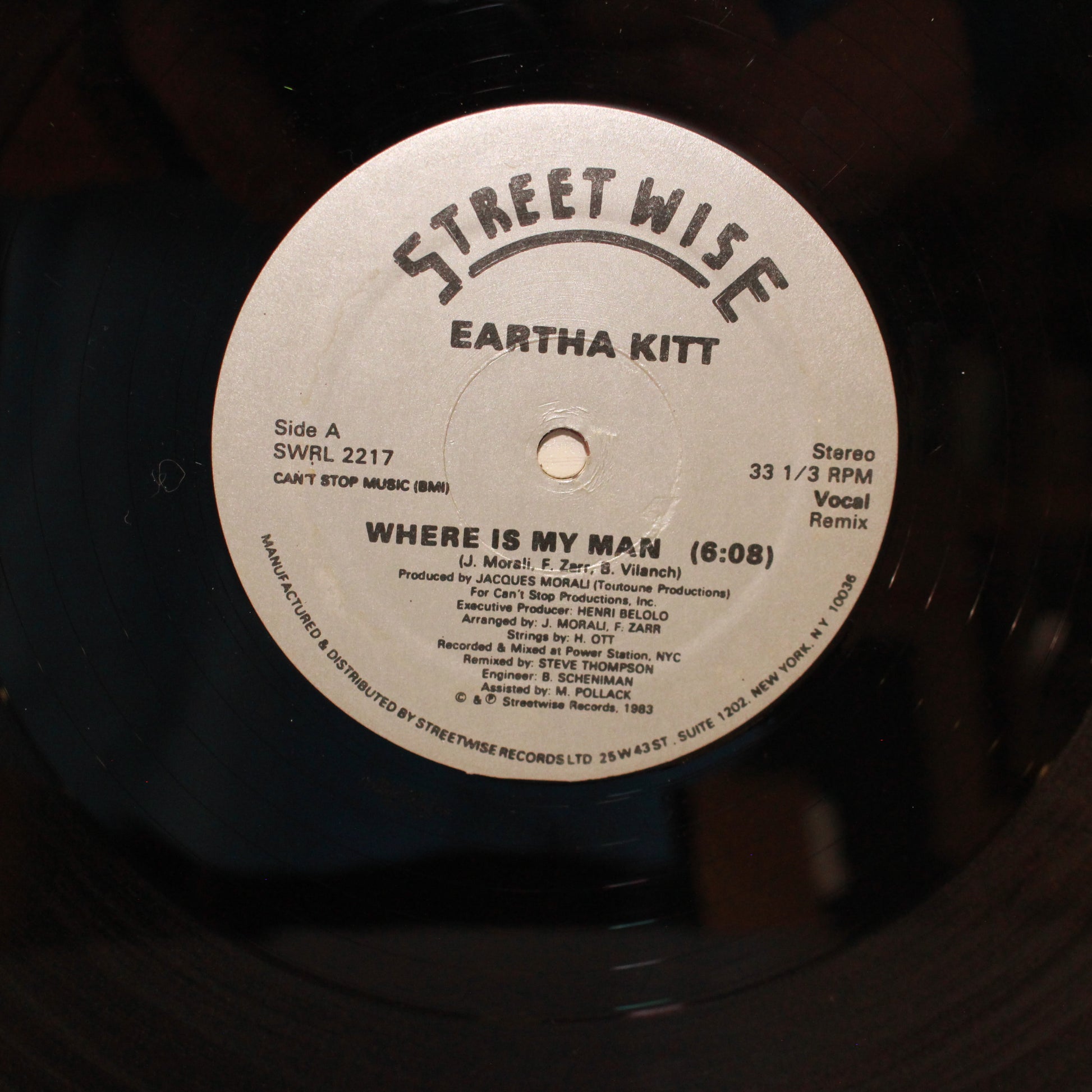 Eartha Kitt : Where Is My Man (Remix) (12",33 ⅓ RPM,Maxi-Single,Promo)