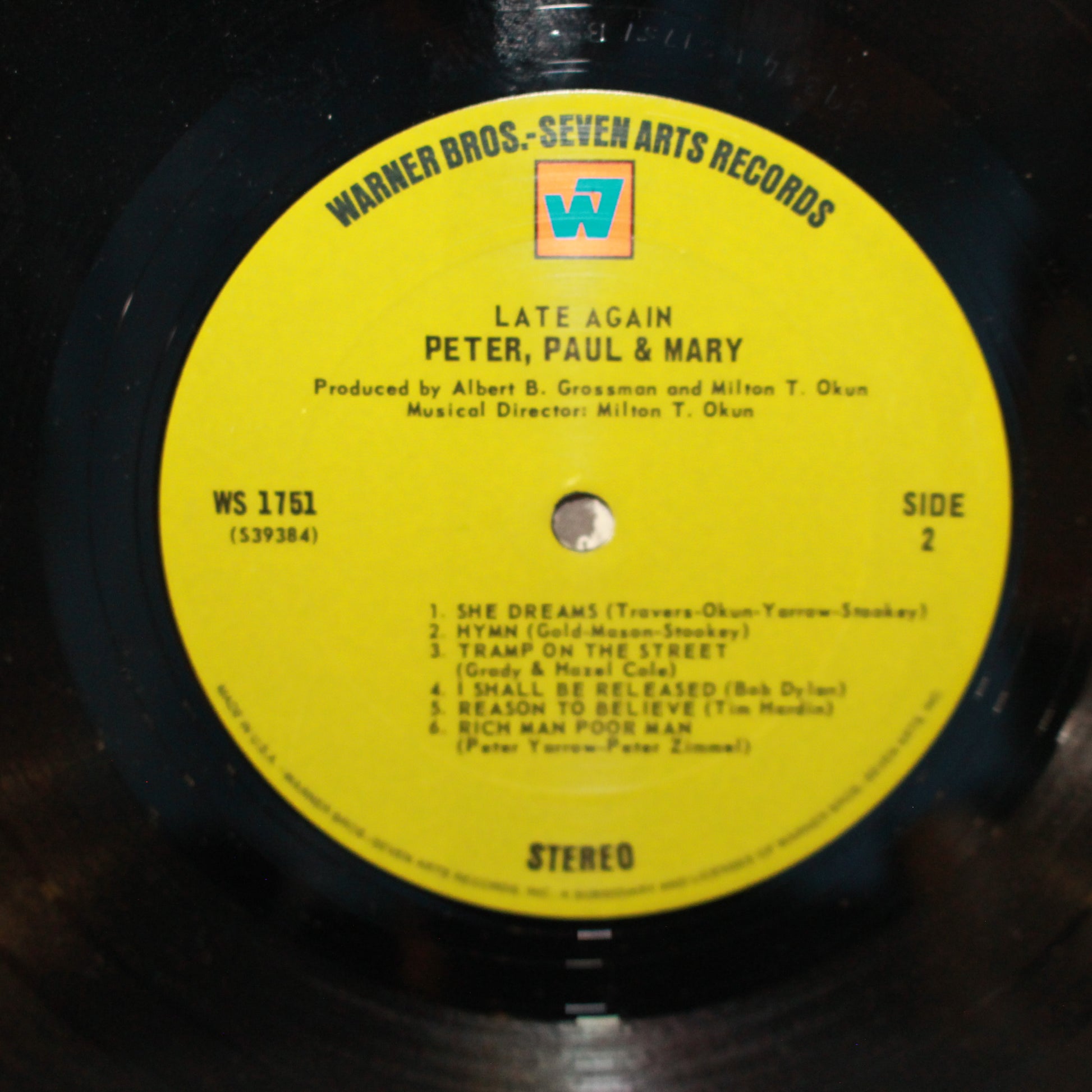 Peter, Paul & Mary : Late Again (LP,Album)