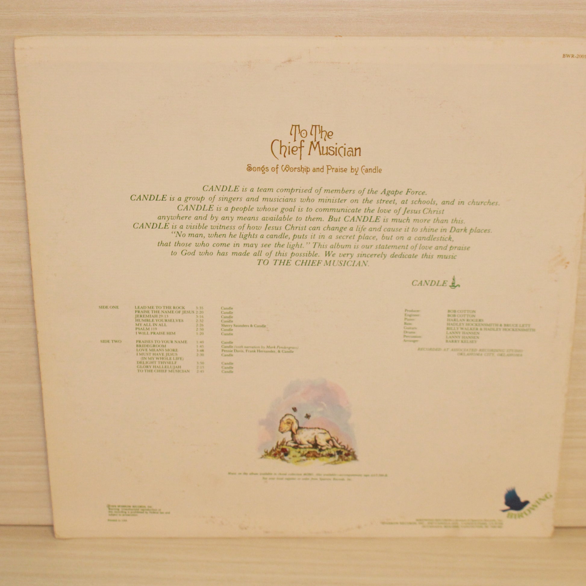 Candle (3) : To The Chief Musician - Songs Of Worship And Praise By Candle (LP)