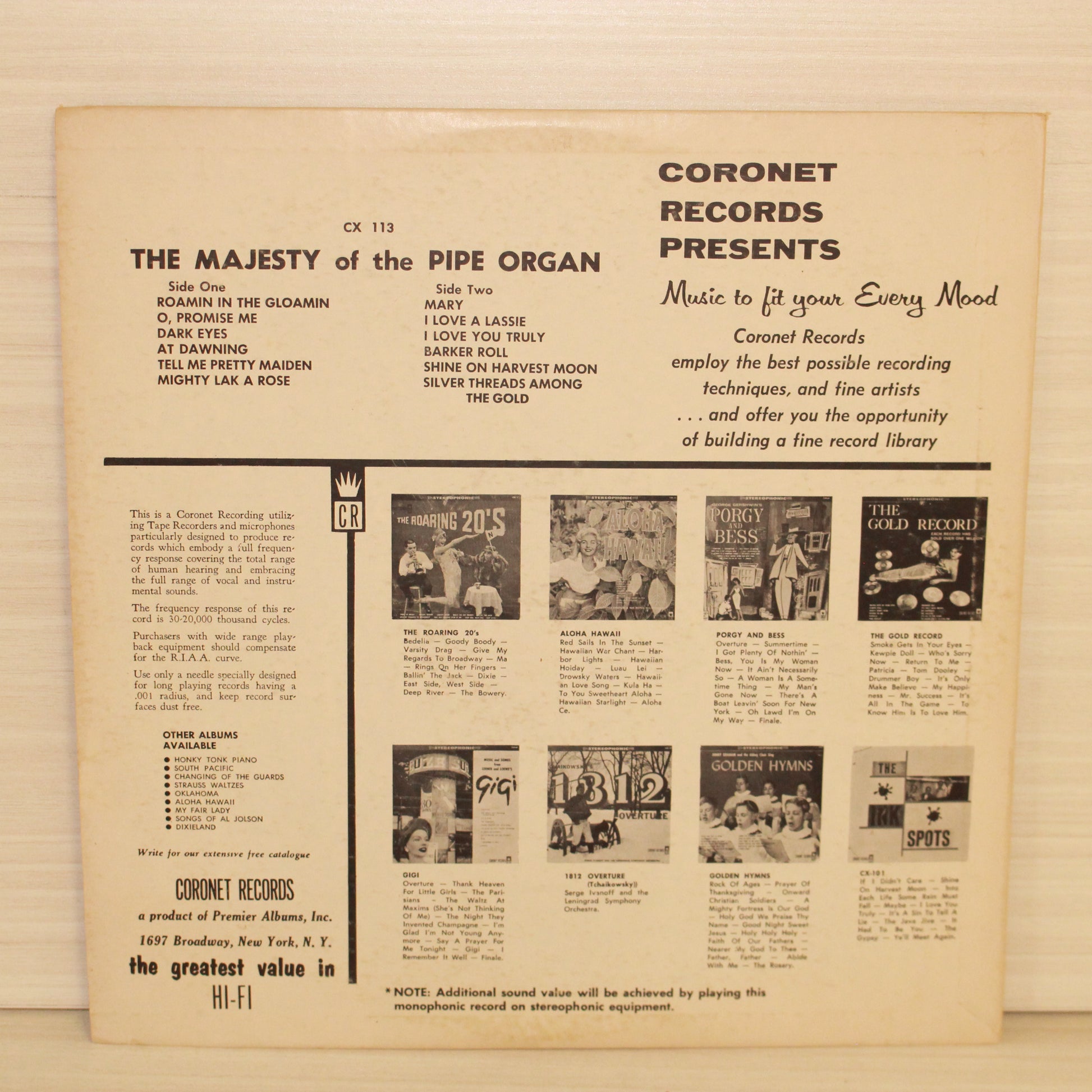 Charles Rand : The Majesty Of The Pipe Organ (LP,Album,Mono)