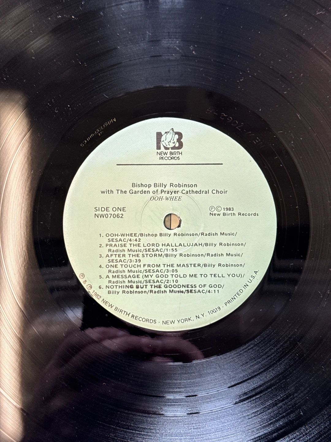Bishop Billy Robinson|The Garden Of Prayer Cathedral Choir – Ooh-Whee (1983, New Birth Records)