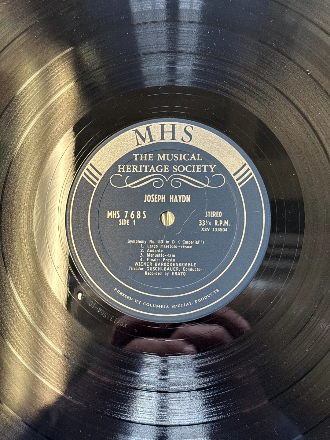 Joseph Haydn – Symphony No. 21 In A Major / Symphony No. 48 In C Major ("Maria Theresia") / Symphony No. 82 In C Major ("L'Ours") (1966, Nonesuch)