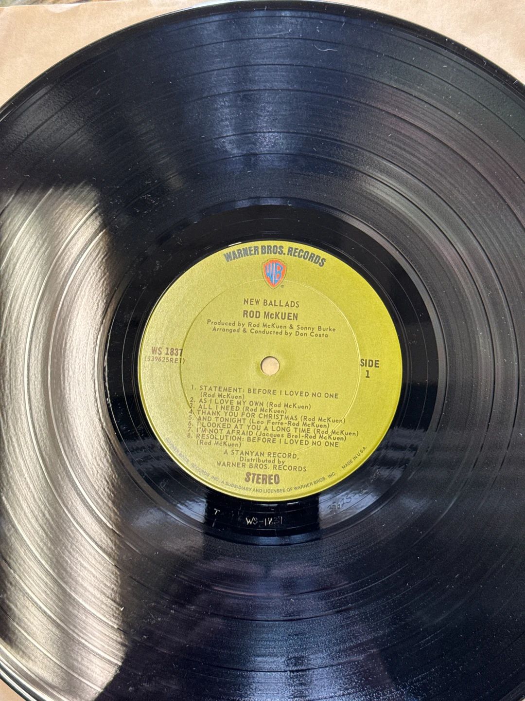 Rod McKuen – New Ballads (1970, Warner Bros. Records)