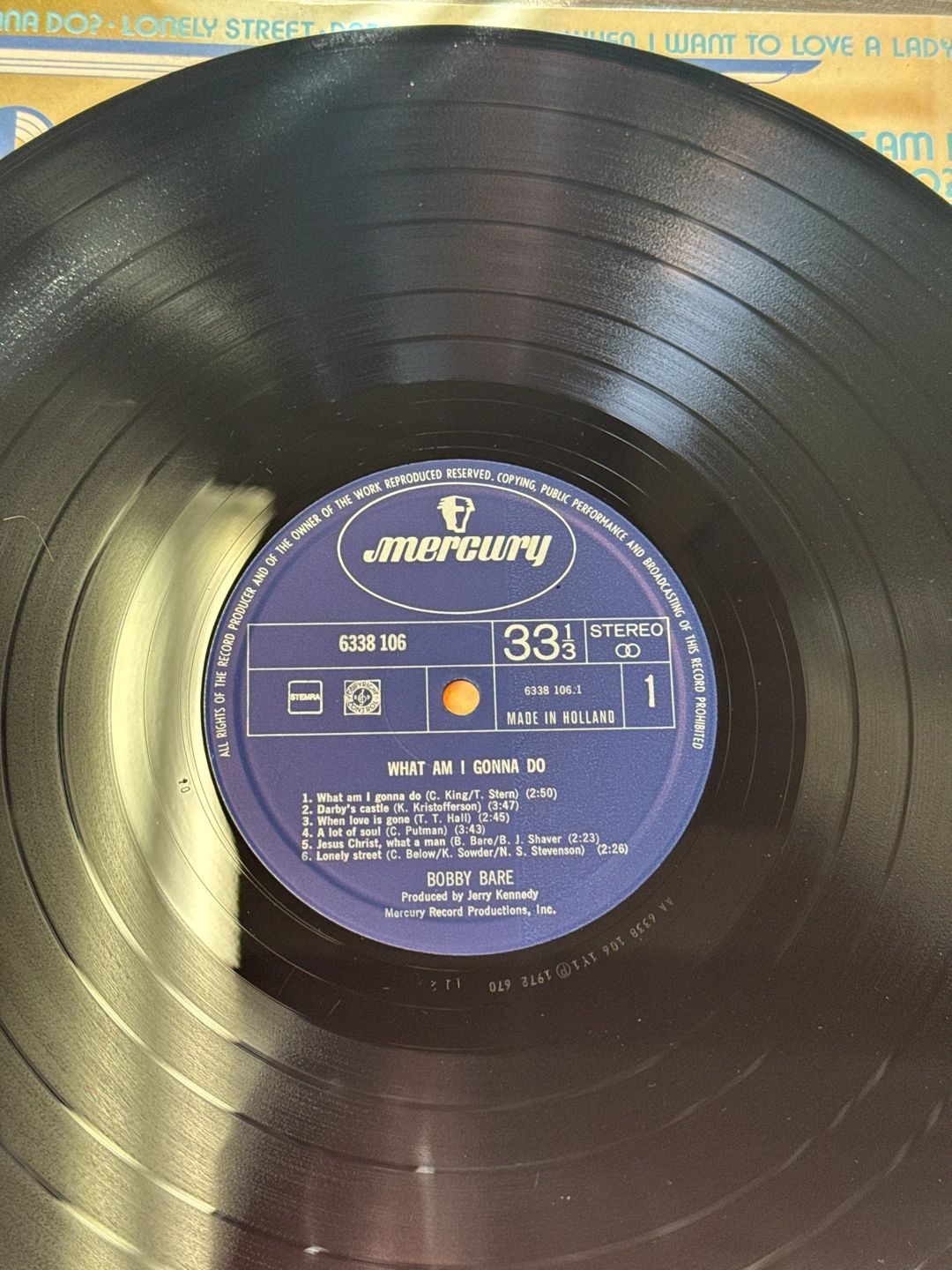 Bobby Bare – What Am I Gonna Do? (1972, Mercury)