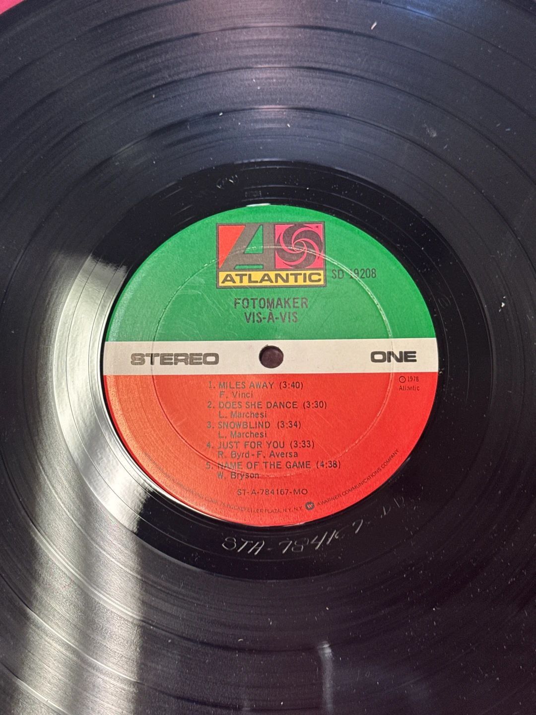 Fotomaker – Vis-Ã -Vis (1978, Atlantic)