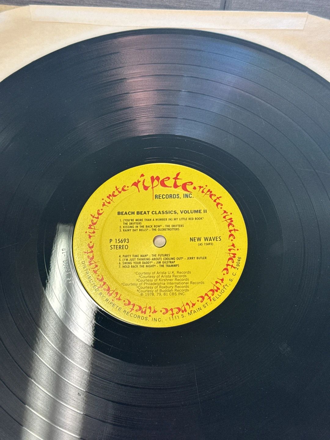 Various – Beach Beat Classics Volume II (1981, Ripete)