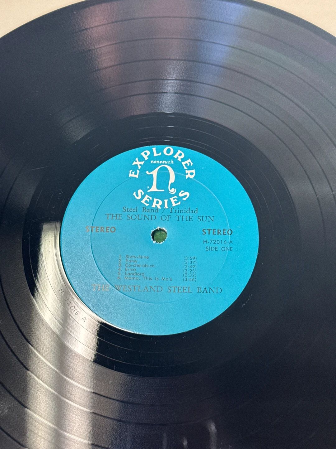 Westland Steel Band, The – The Sound Of The Sun (Steel Band / Trinidad) (1969, Nonesuch)