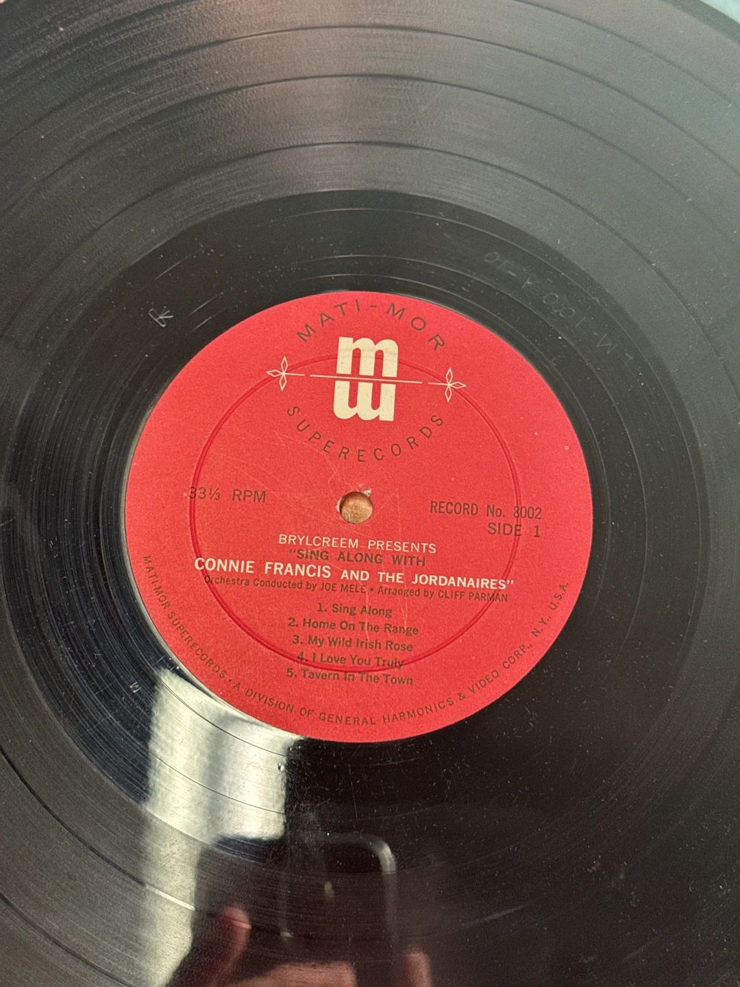 Connie Francis – Sing Along With Connie Francis (1961, Mati-Mor Superecords)
