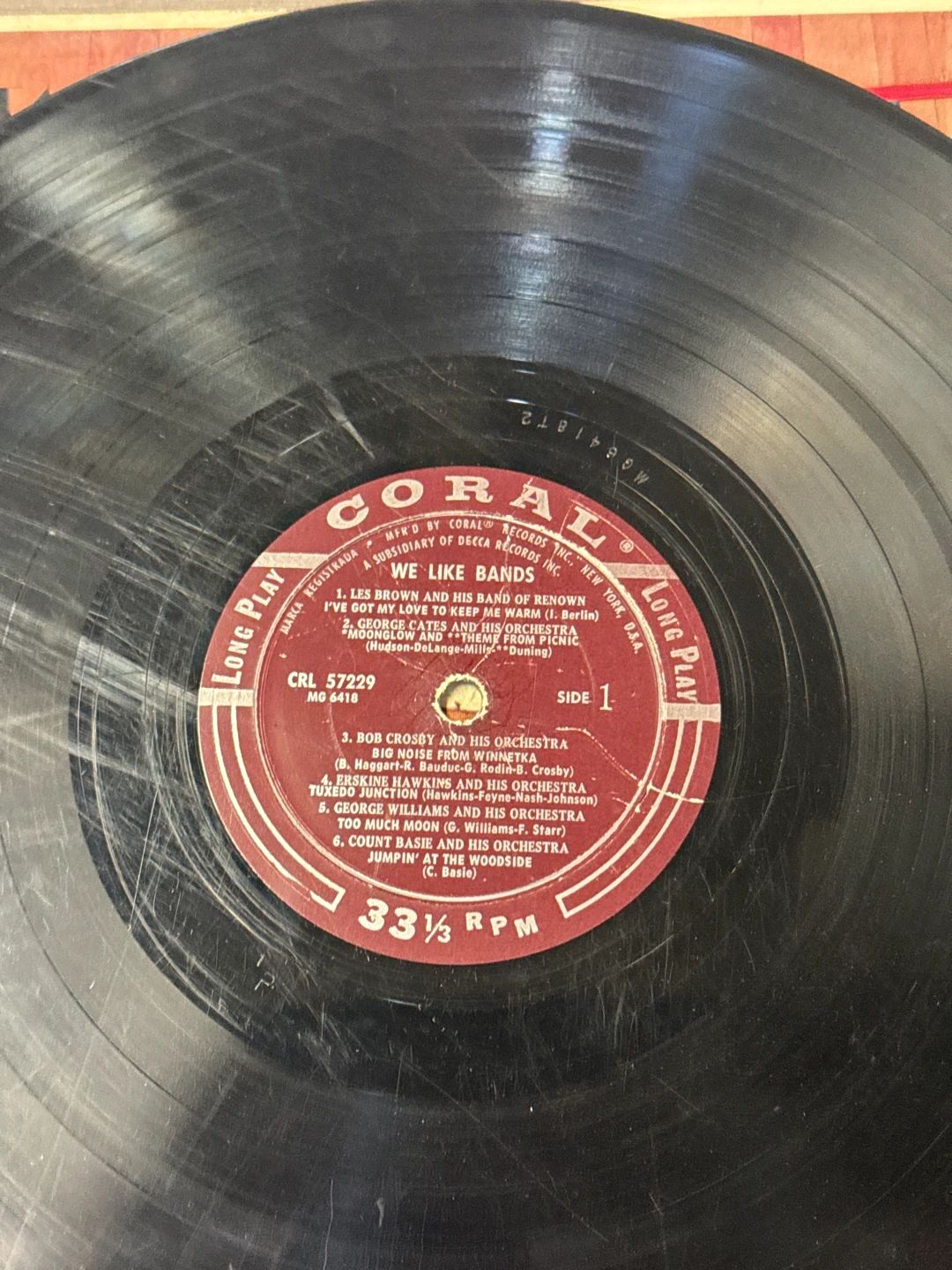 Various – We Like Bands! (1958, Coral)