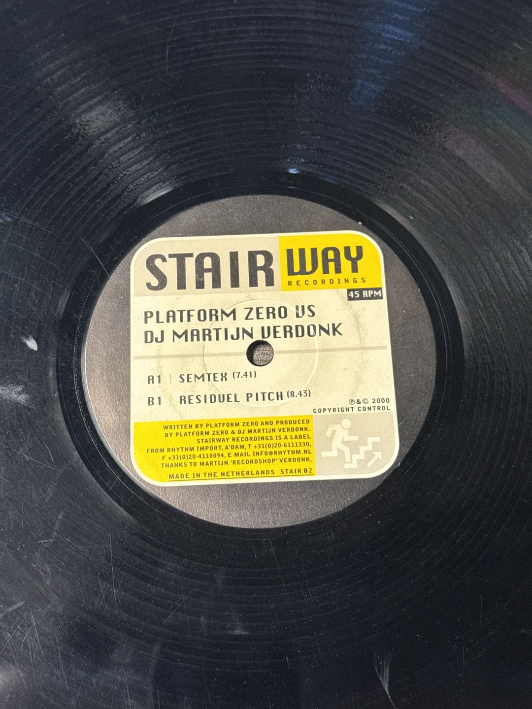 Platform Zero|DJ Marijn Verdonk – Semtex (2000, Stairway Recordings)
