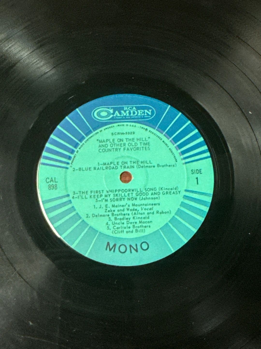 Various – Maple On The Hill (And Other Old Time Country Favorites) (1965, RCA)