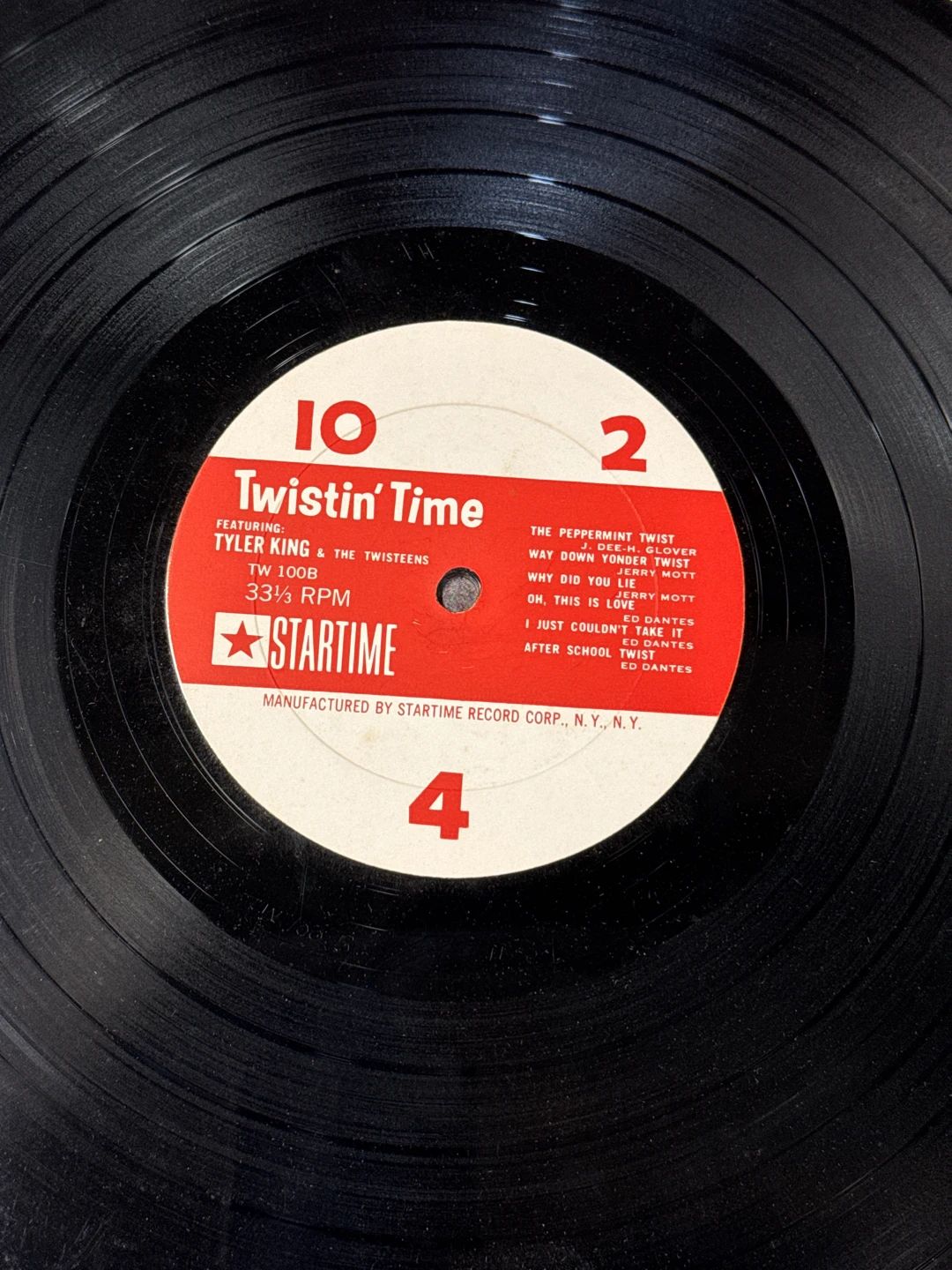 Tyler King & The Twisteens – Twistin' Time (1961, Startime (2))