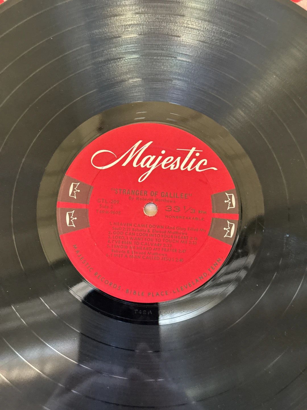 Roberta Matthews – The Stranger Of Galilee (1966, Majestic (4))