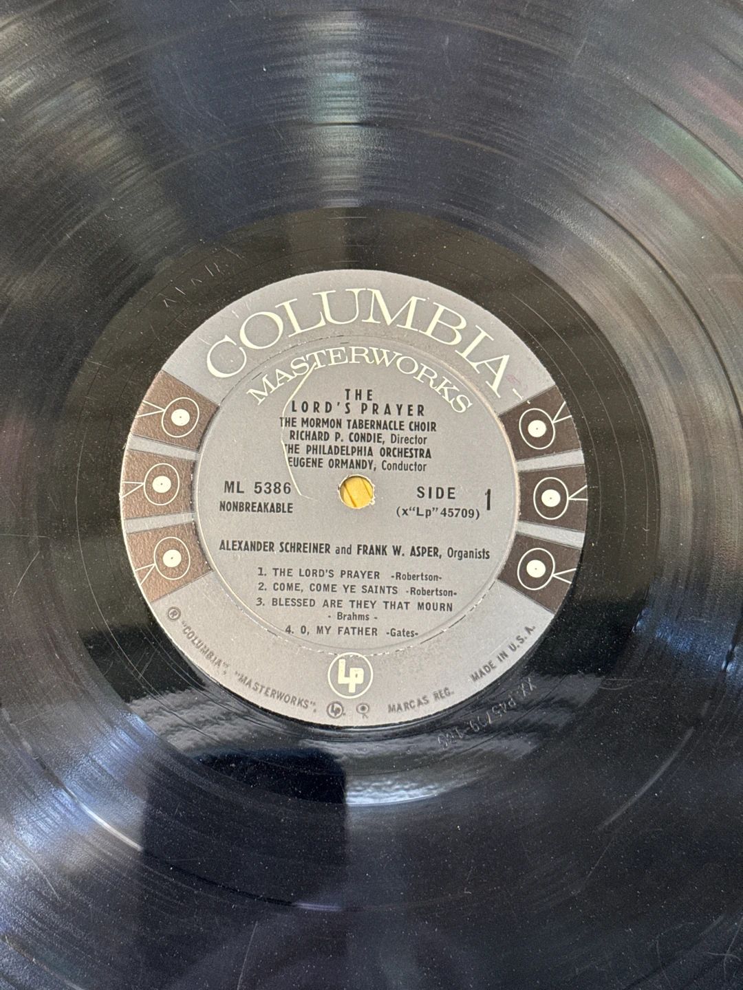 Mormon Tabernacle Choir|The Philadelphia Orchestra|Eugene Ormandy – The Lord's Prayer (1959, Columbia Masterworks)