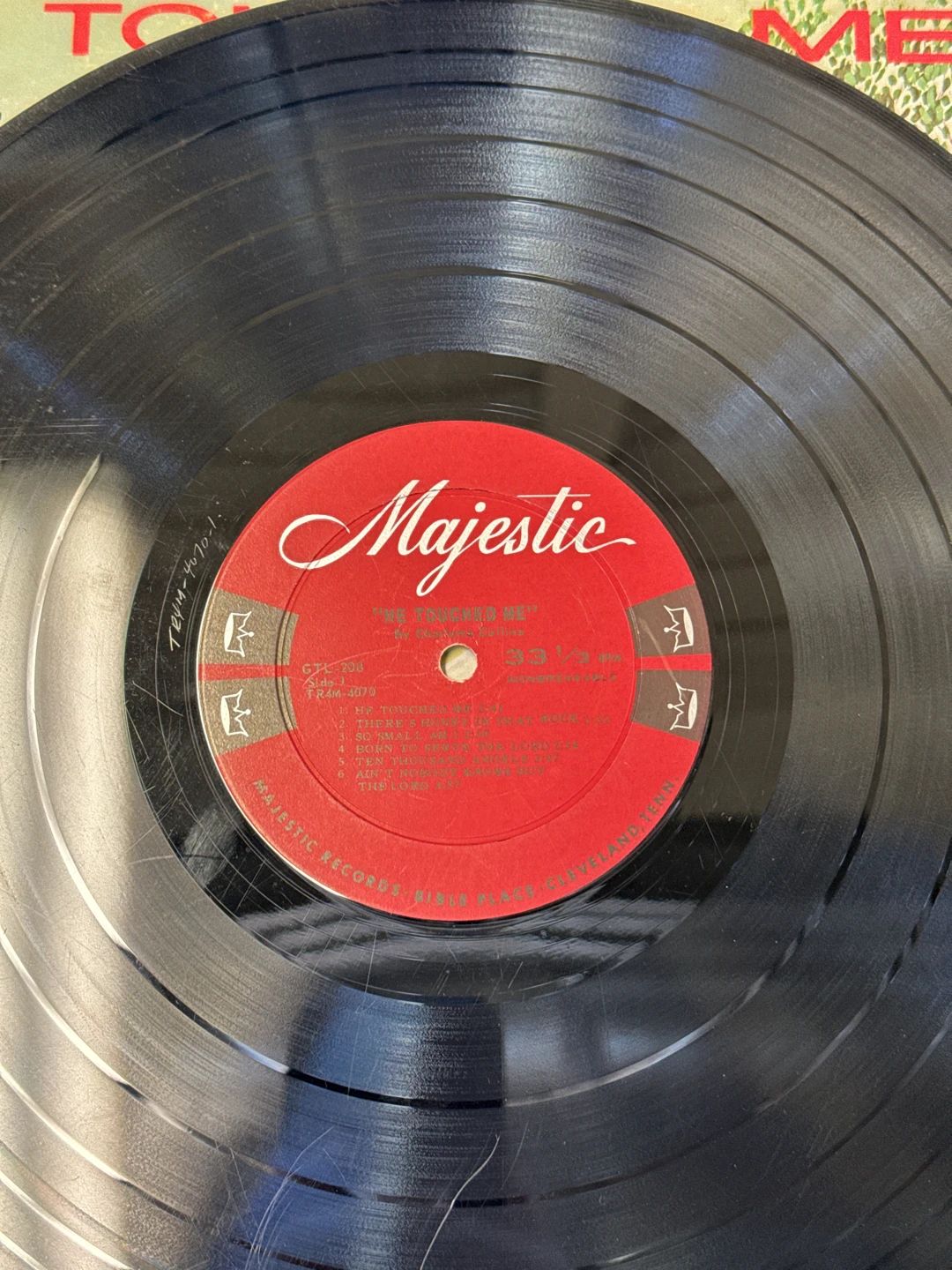 Charlotte Collins – He Touched Me (1966, Majestic (4))