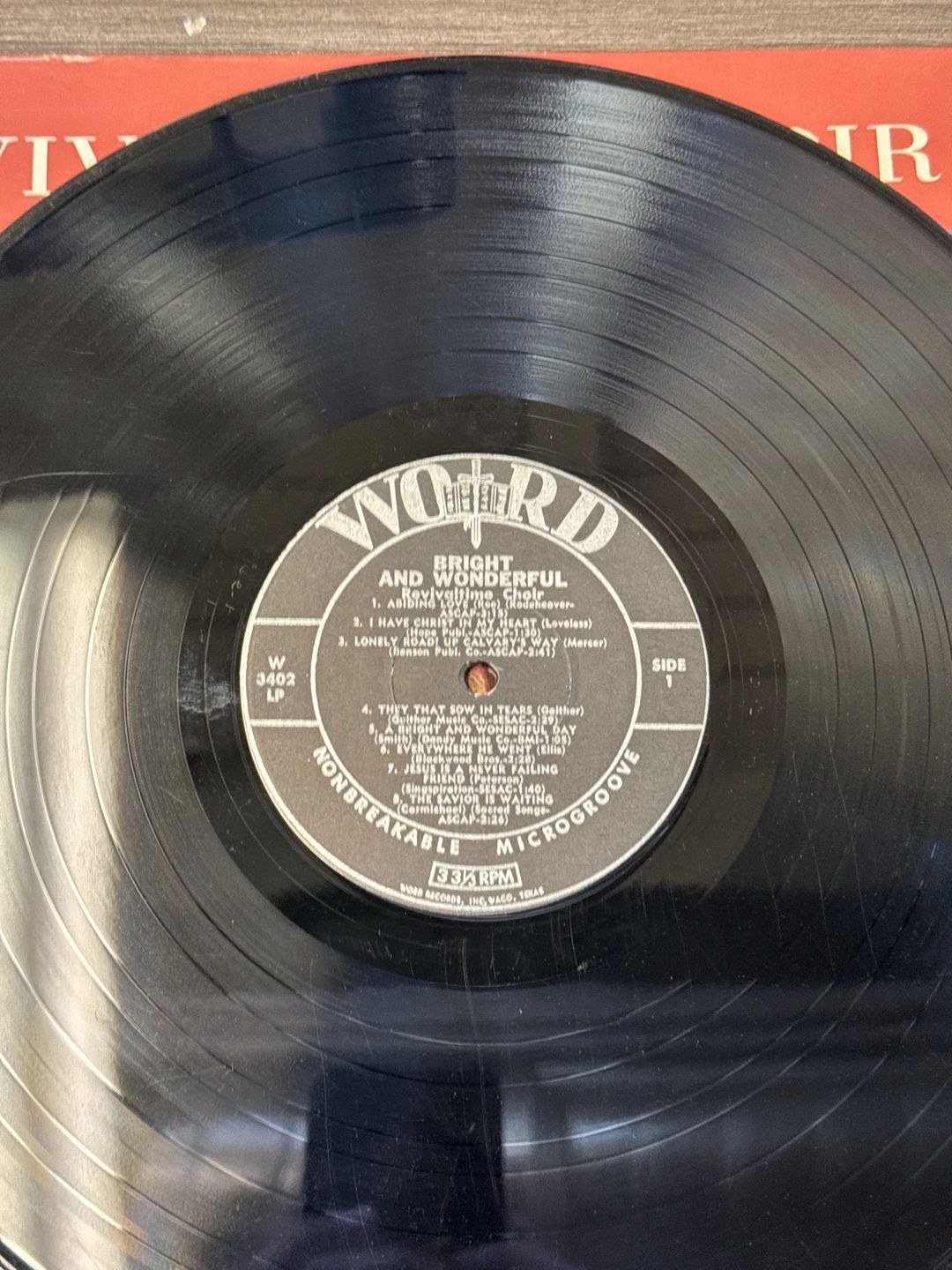 Revivaltime Choir, The – Bright And Wonderful (1967, Word)
