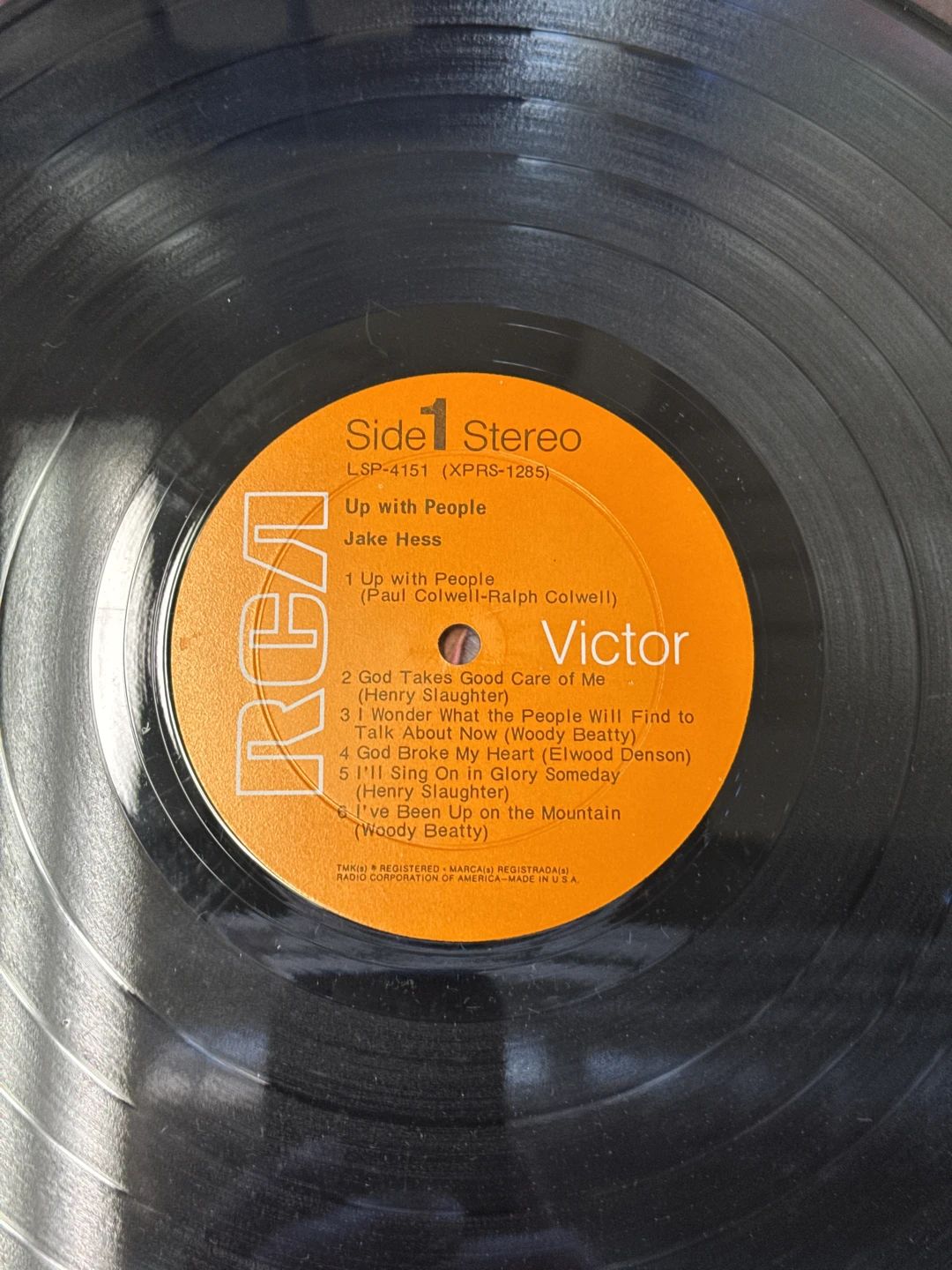 Jake Hess – Up With People (1969, RCA Victor)