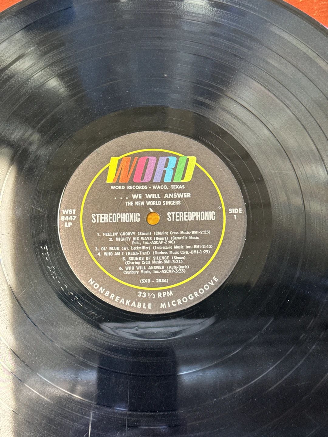 New World Singers, The – ...We Will Answer (1969, Word)