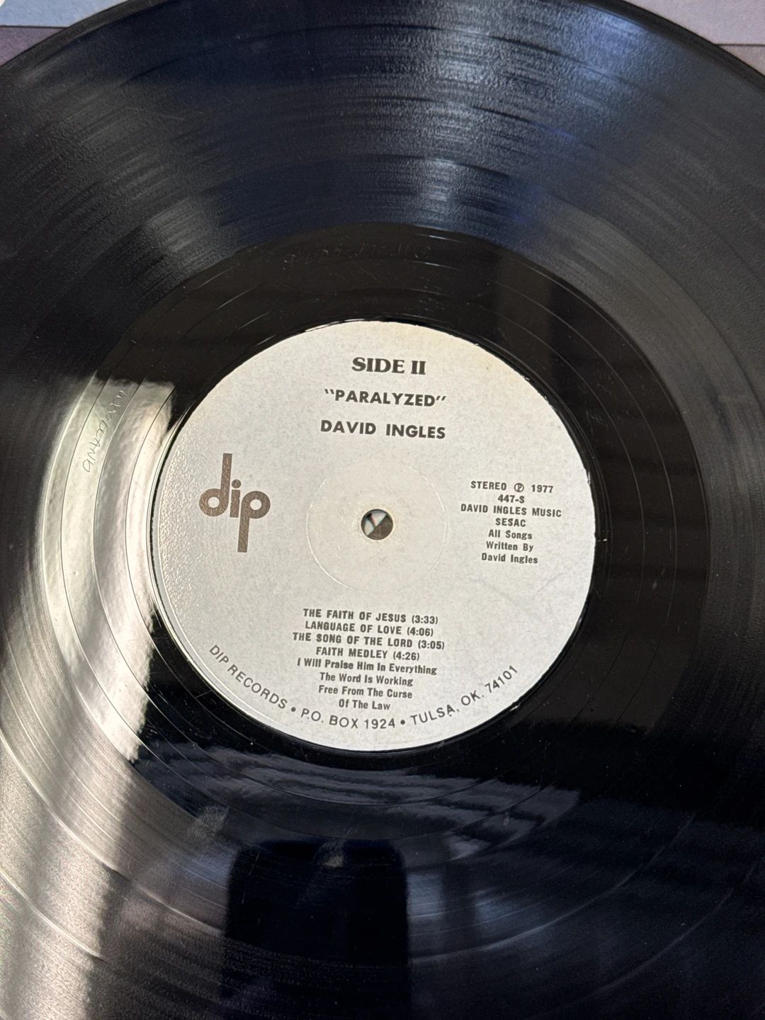 David Ingles – Satan Has Been Paralyzed (1977, Dip (2))