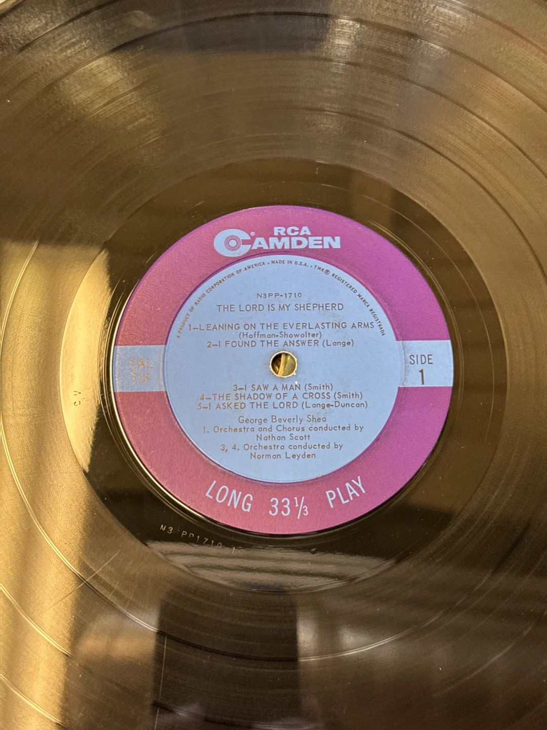 George Beverly Shea - The Lord Is My Shepherd (1962, RCA Camden ...