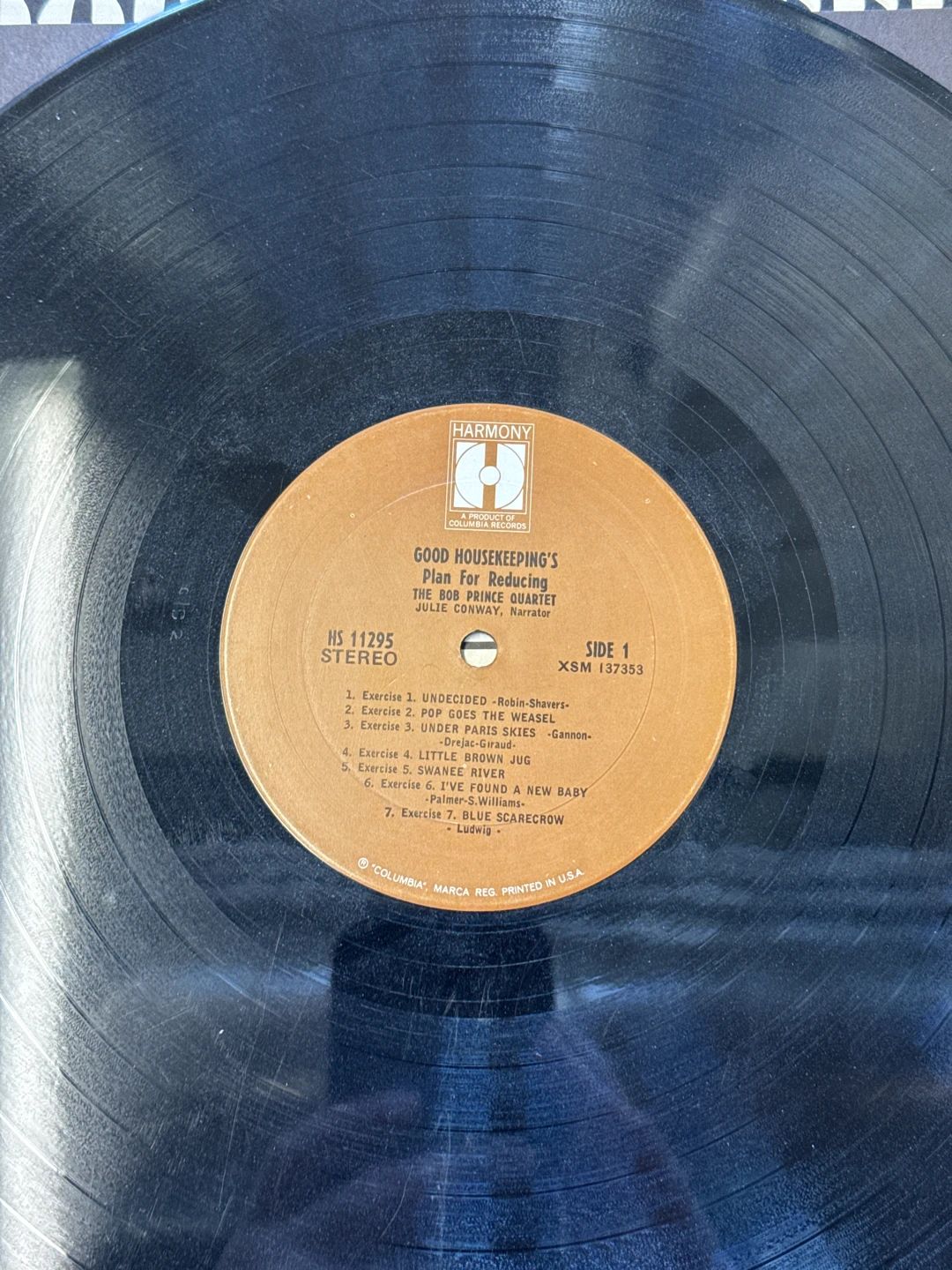 Bob Prince Quartet|Julie Conway, The – Good Housekeeping's Plan For Reducing (1968, Harmony (4))