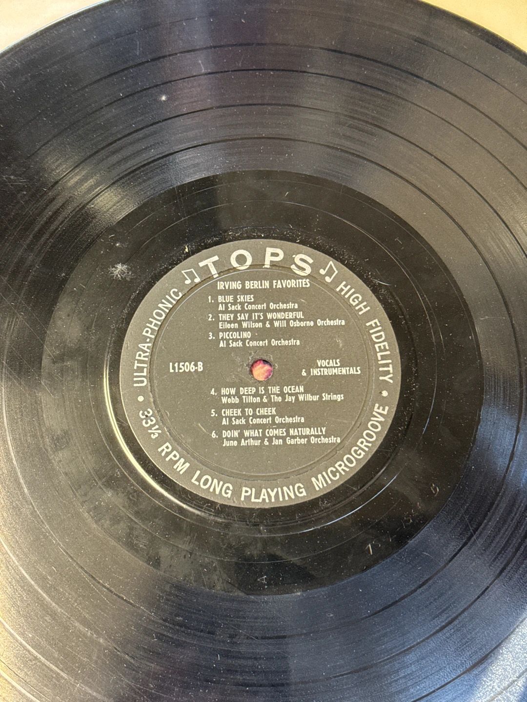 Albert Sack Orchestra|Jay Wilbur And His Orchestra – Cole Porter-Irving Berlin Favorites (1957, Tops Records)