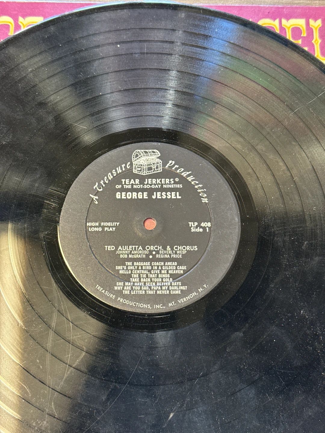 George Jessel – Tear Jerkers Of The Not-So-Gay Nineties (1959, Treasure (3))