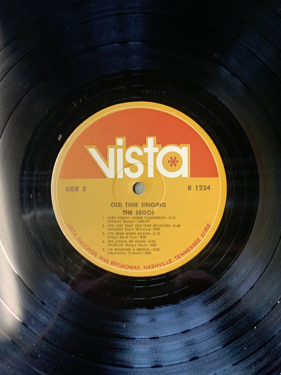 Segos, The – Old Time Singing (Vista (7))