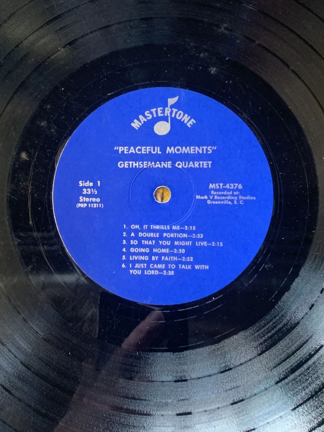 Gethsemane Quartet – Peaceful Moments (1969, Mastertone (4))