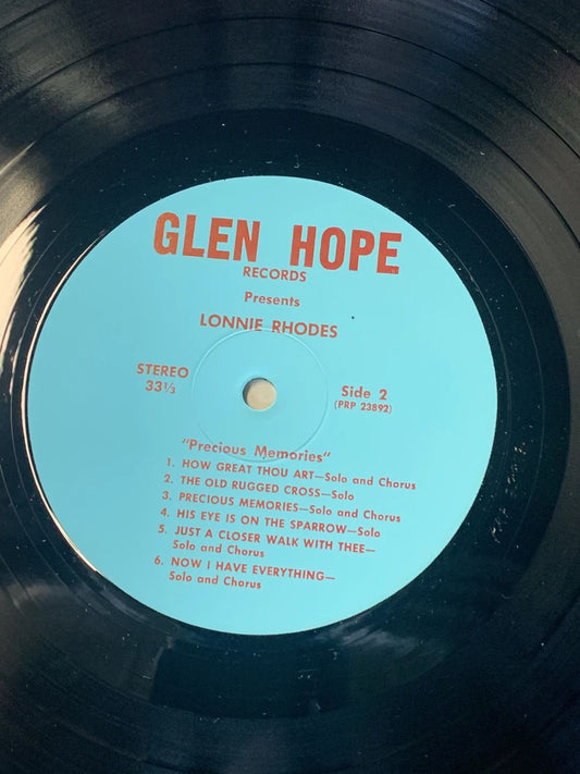 Lonnie Rhodes – Precious Memories (1970, Glen Hope Records)