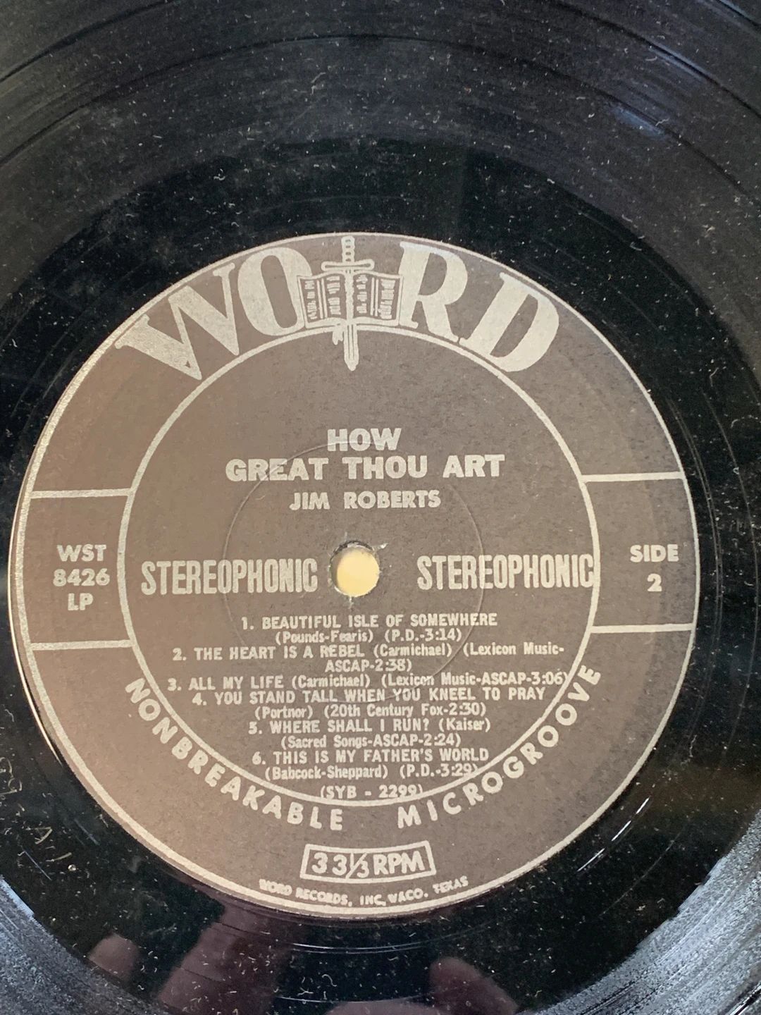 Jim Roberts (3) – How Great Thou Art (Word)