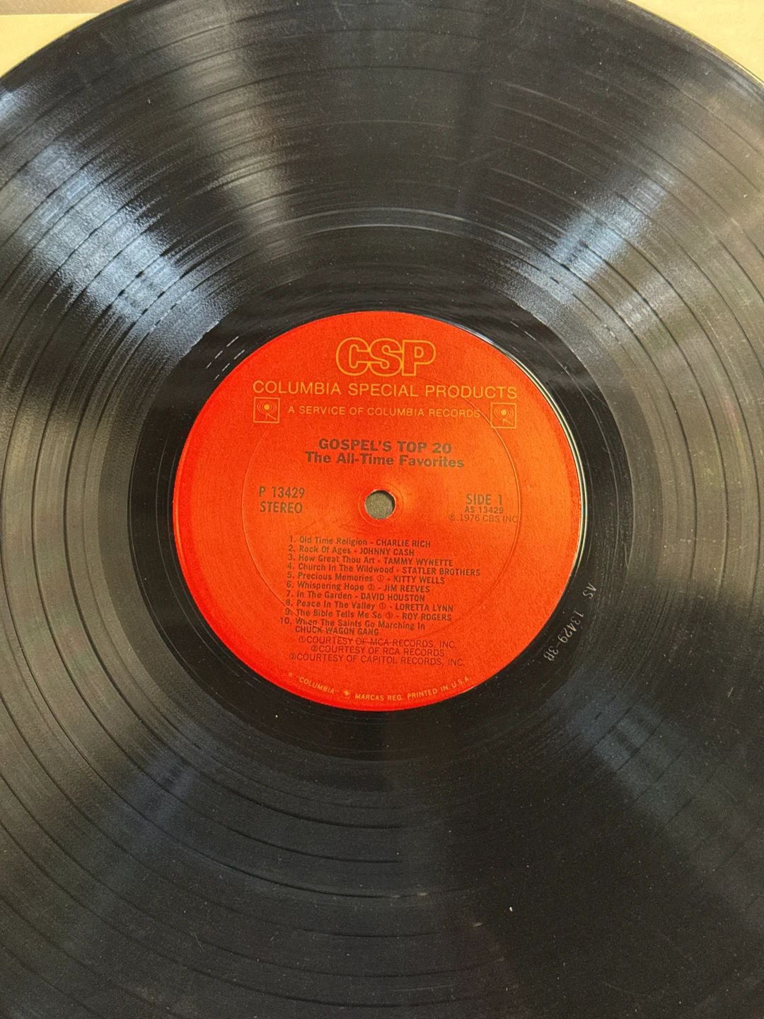 Various – Gospel's Top 20 (The All-Time Favorites) (1976, Columbia Special Products)