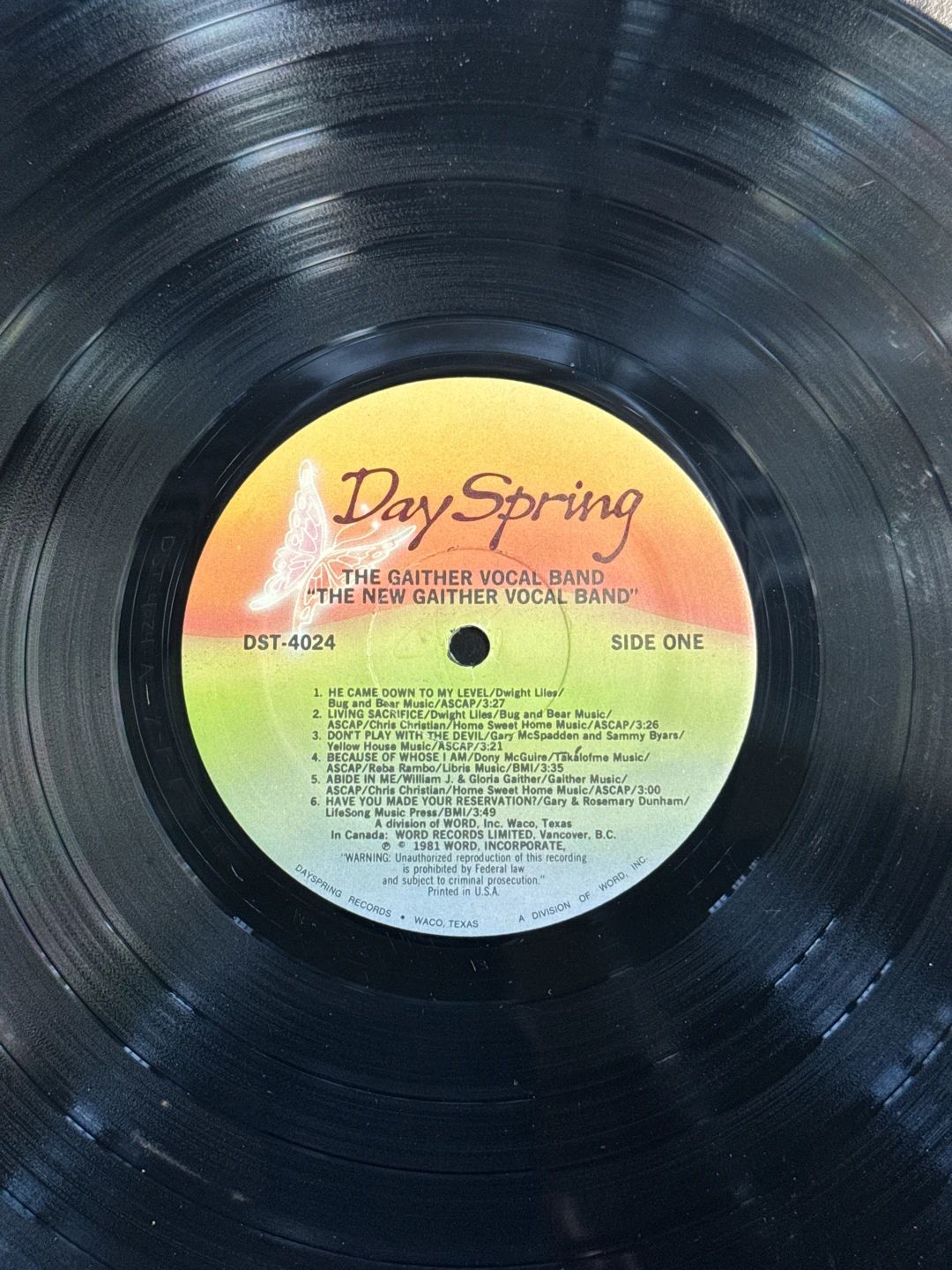 New Gaither Vocal Band, The – The New Gaither Vocal Band (1981, DaySpring Records)