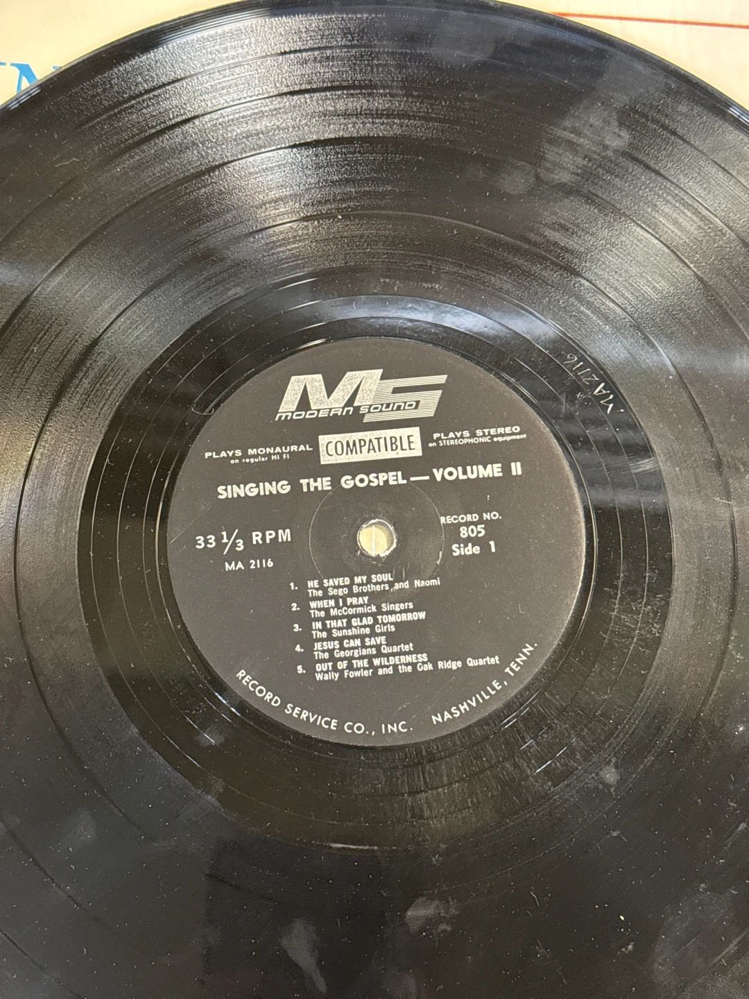 Various – Singing The Gospel Volume II (Canaan Records)