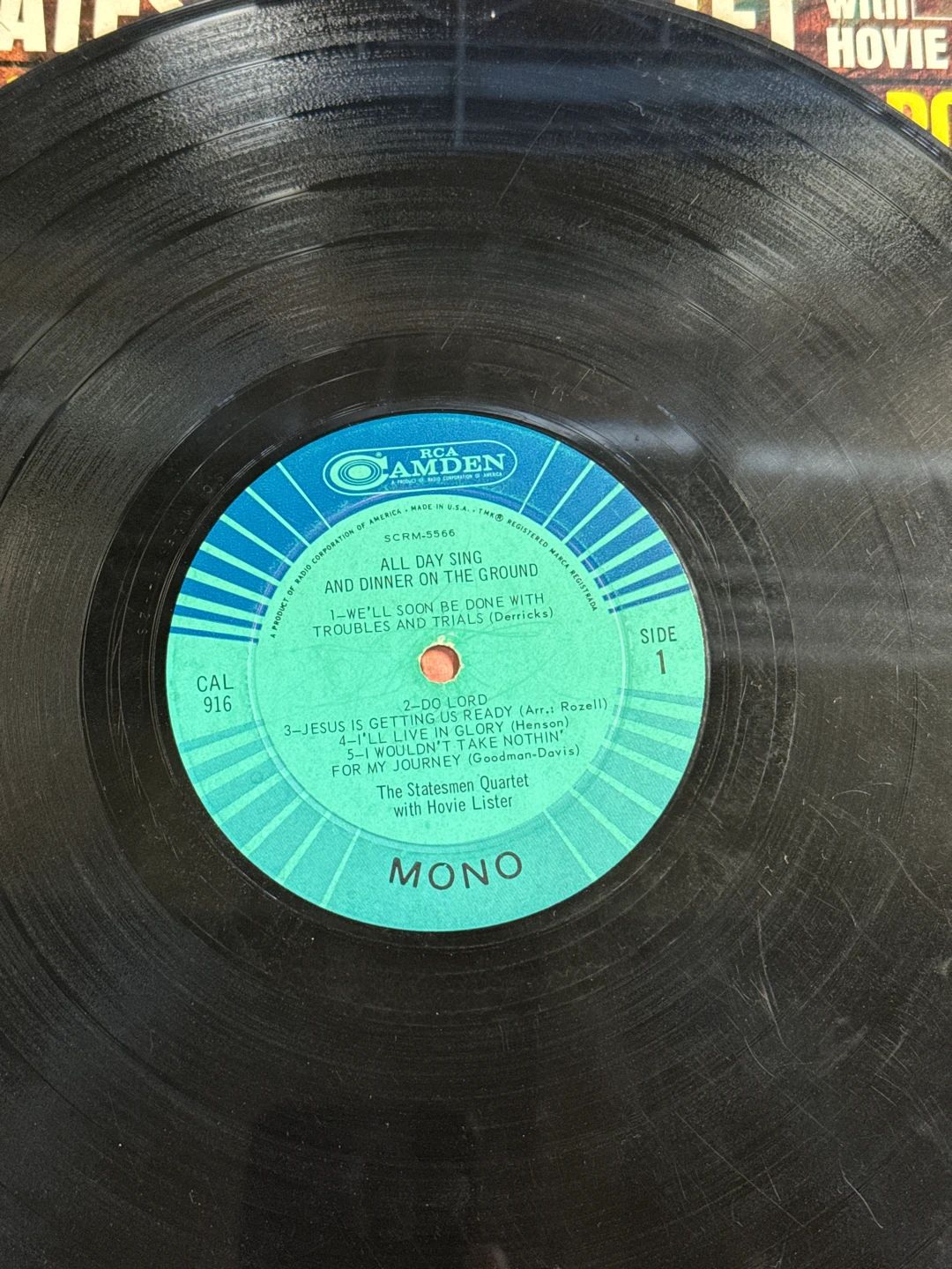 Statesmen Quartet, The – All Day Sing And Dinner On The Ground (1965, RCA Camden)