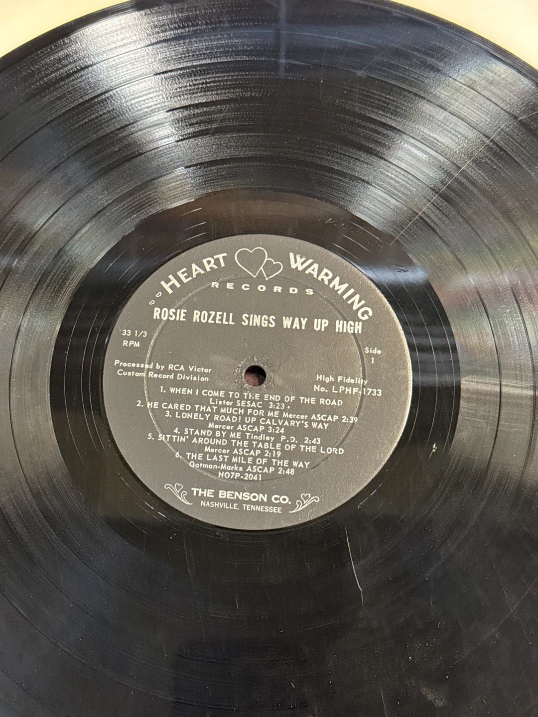 Rosie Rozell – Sings Way Up High (1962, Heart Warming Records)