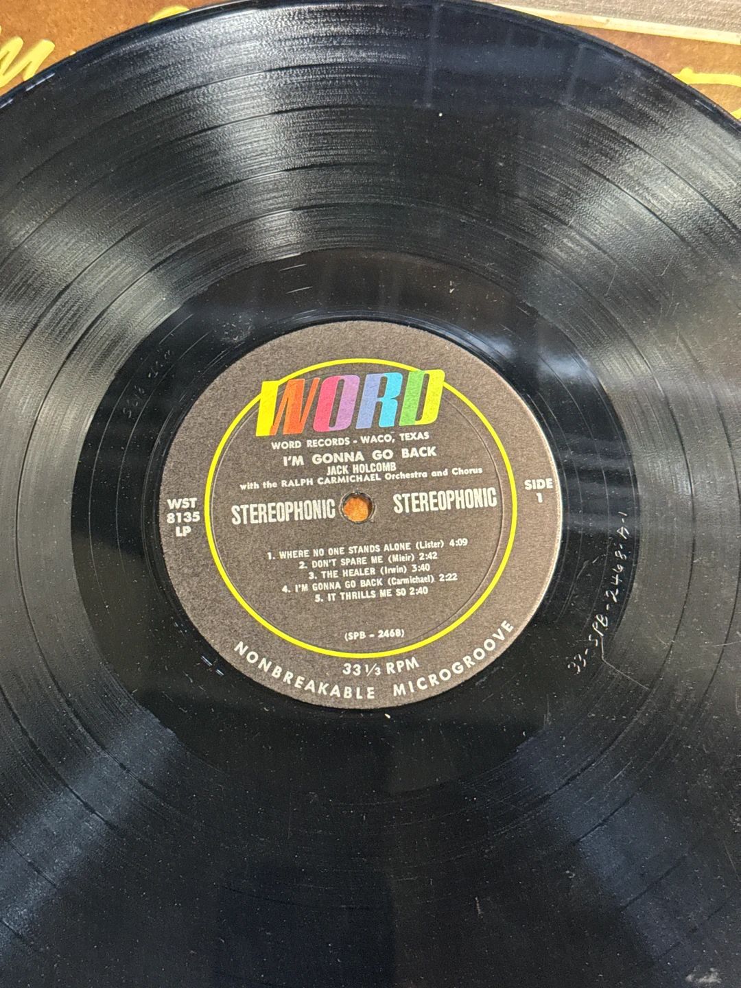 Jack Holcomb – I'm Gonna Go Back (Word)