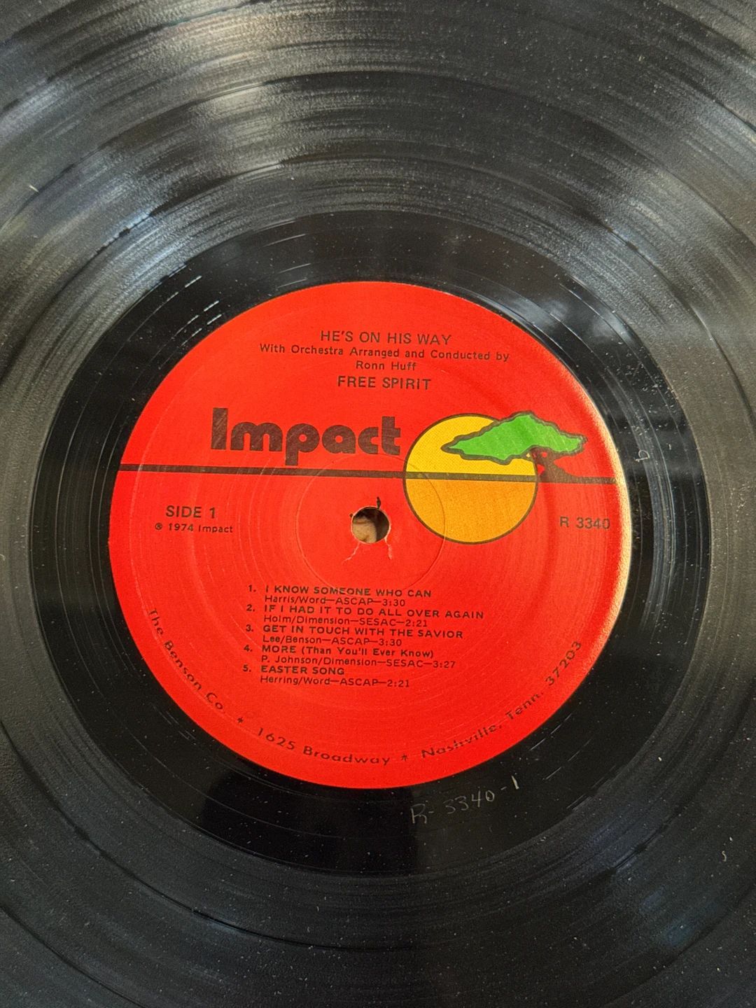 Free Spirit – He's On His Way (1974, Impact (7))