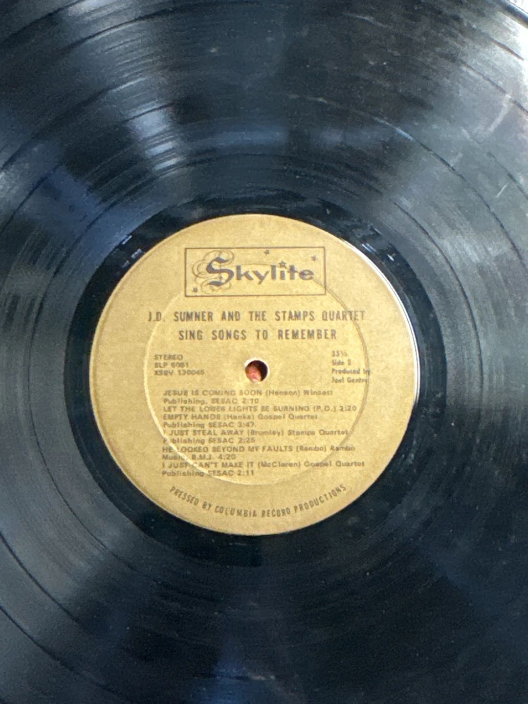 J.D. Sumner & The Stamps – Sing Songs To Remember (1969, Skylite)