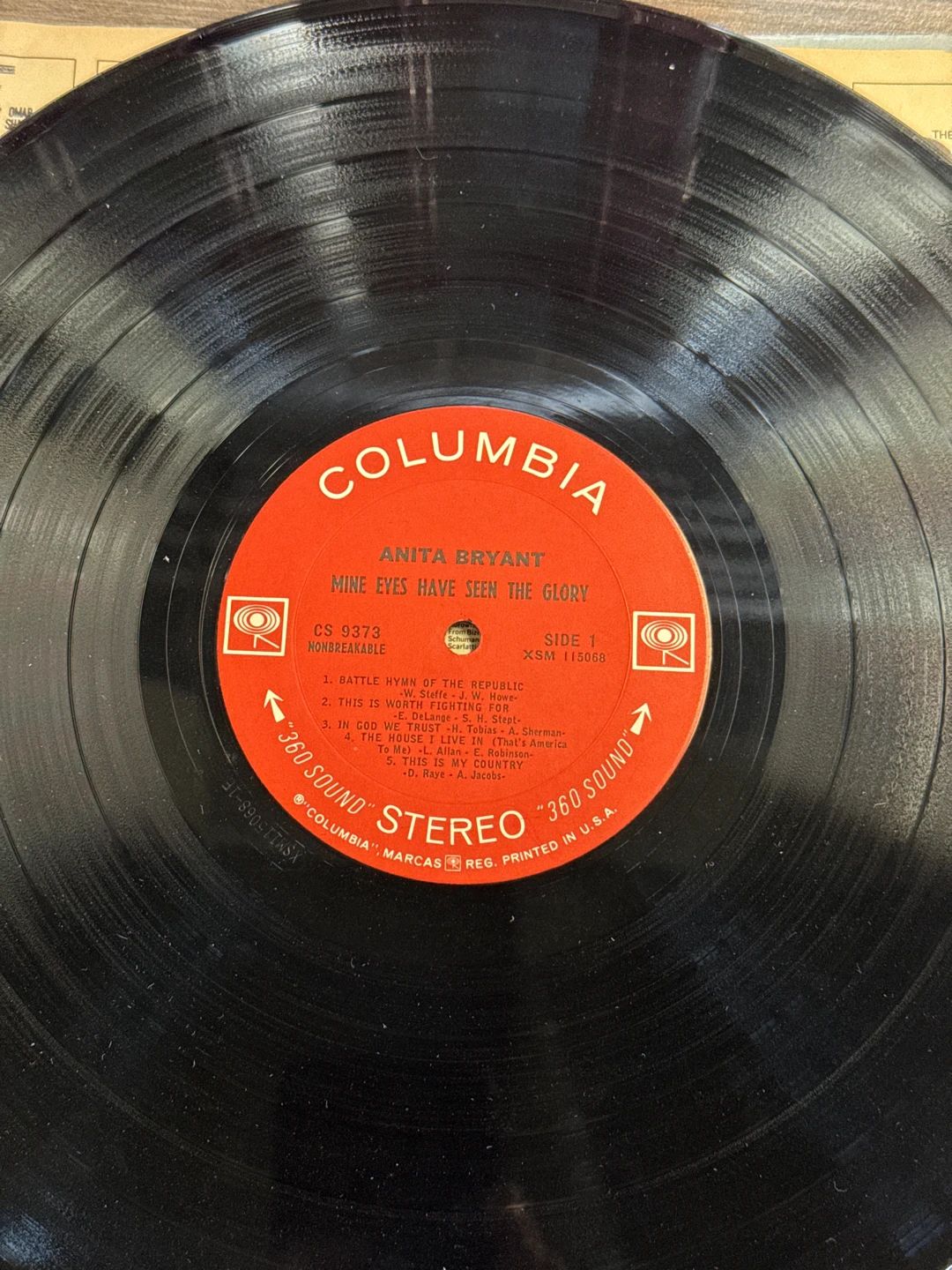 Anita Bryant – Mine Eyes Have Seen The Glory (1966, Columbia)